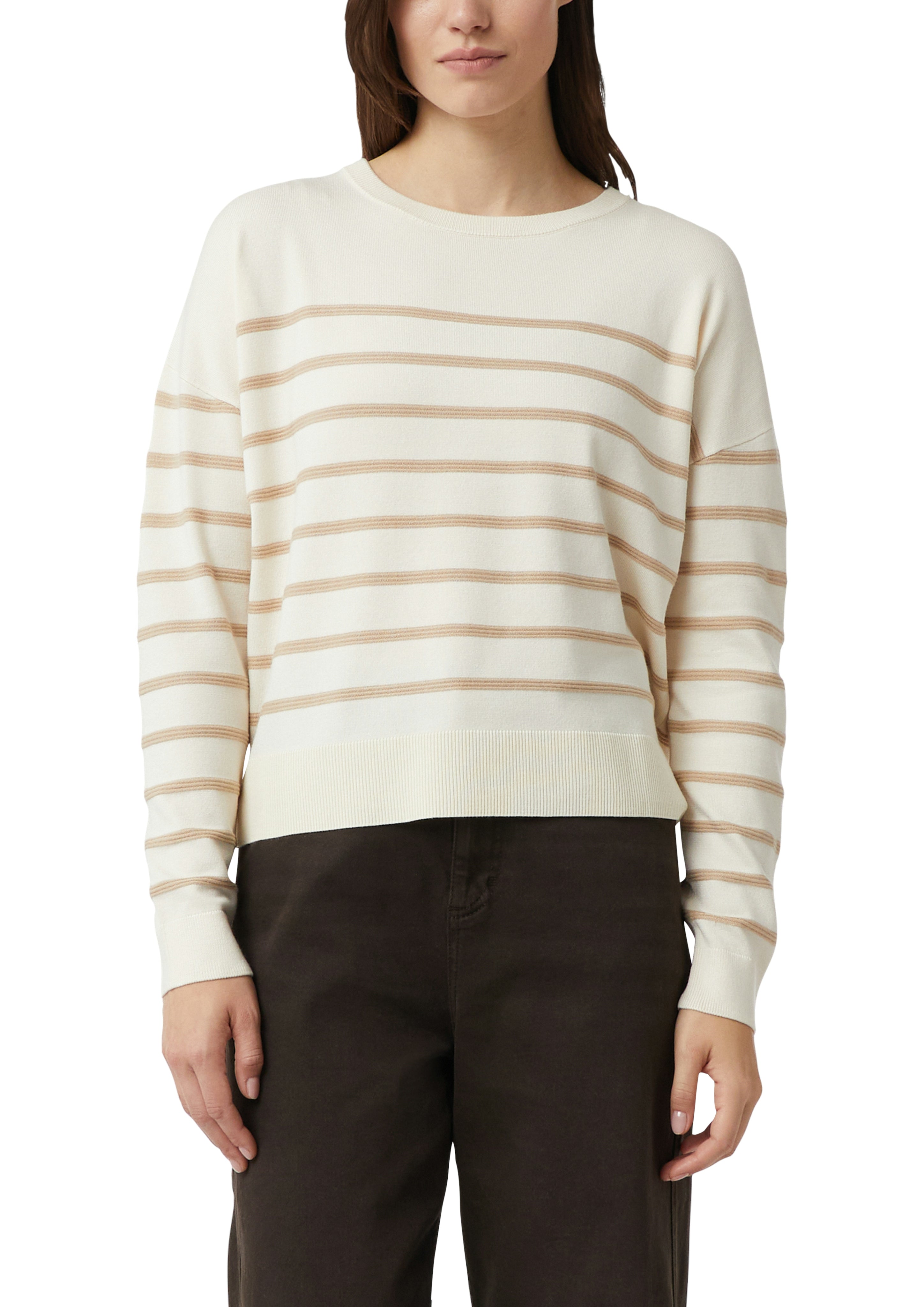 Comma Strickpullover White