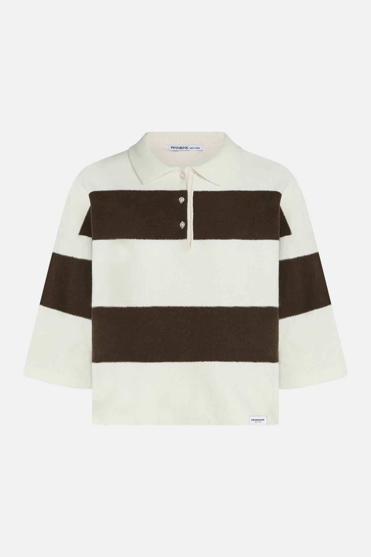 Polo-Strickpullover mit Halbarm