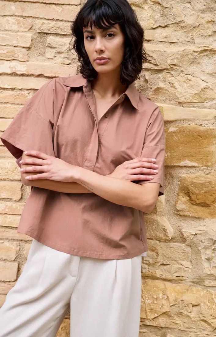 Oversize-Bluse mit weiten Ärmeln