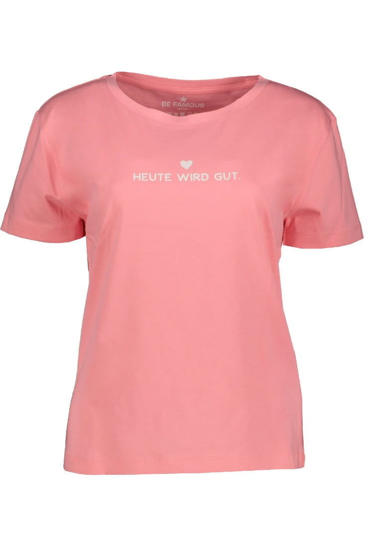 be famous T-Shirts Pink Joy - Rainbow White Glitter