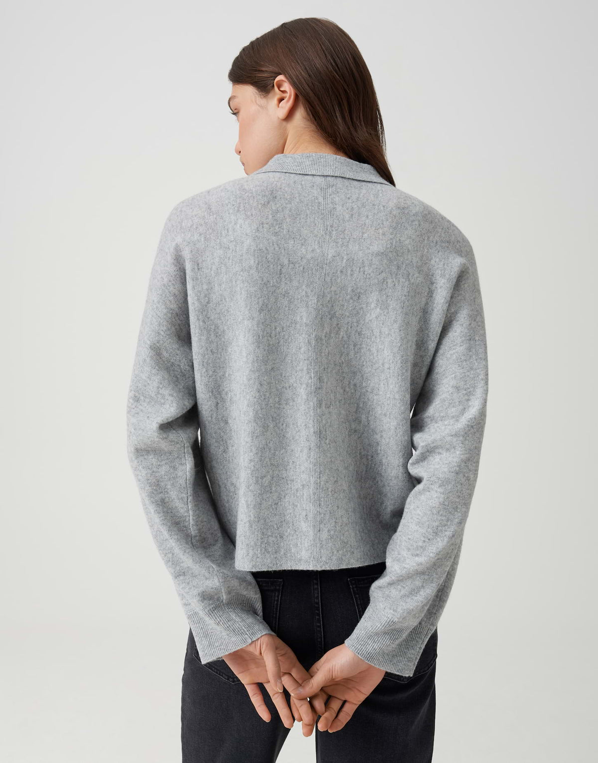 Strickcardigan aus reiner Wolle