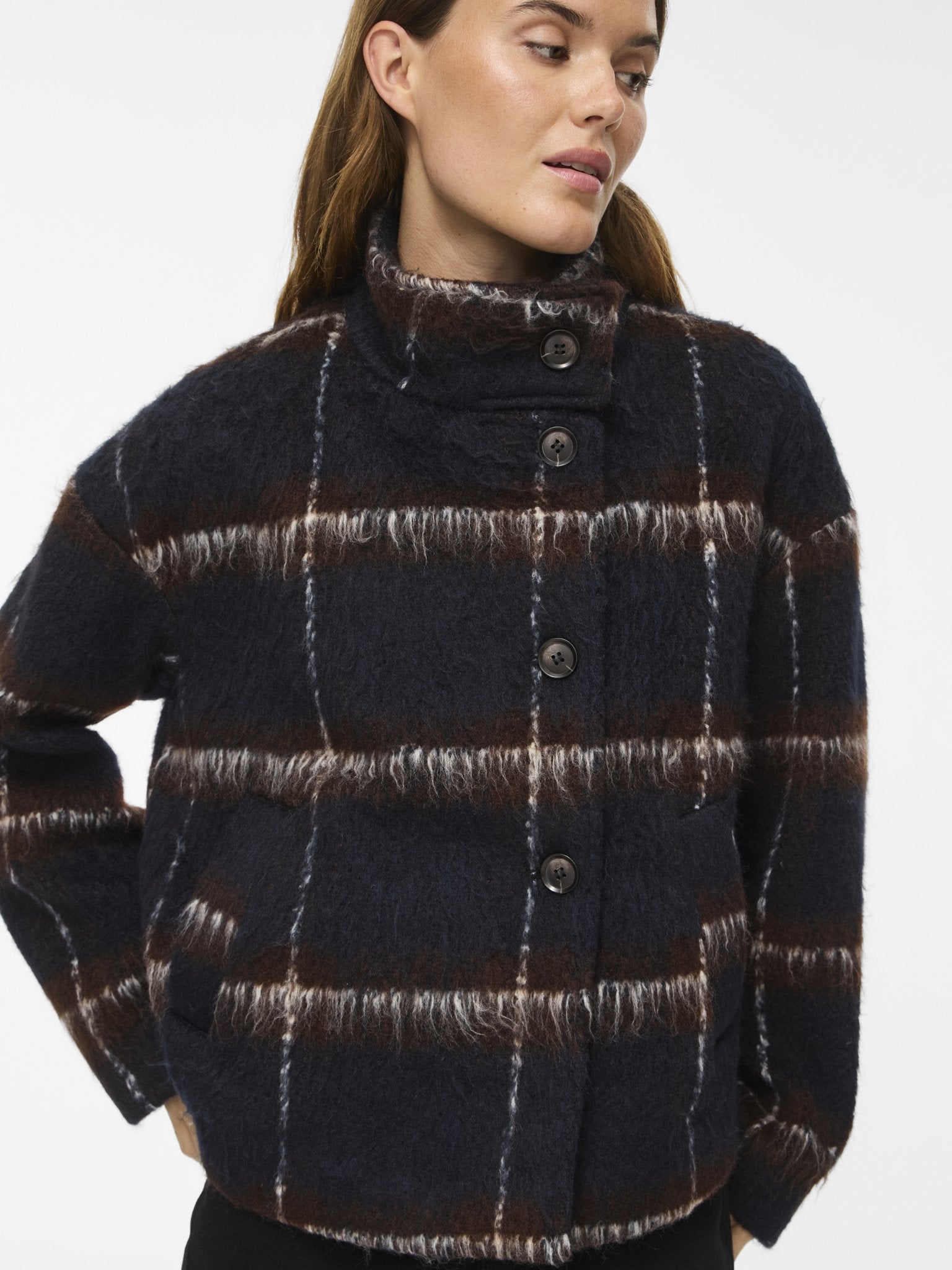 Jacke mit Karo-Muster