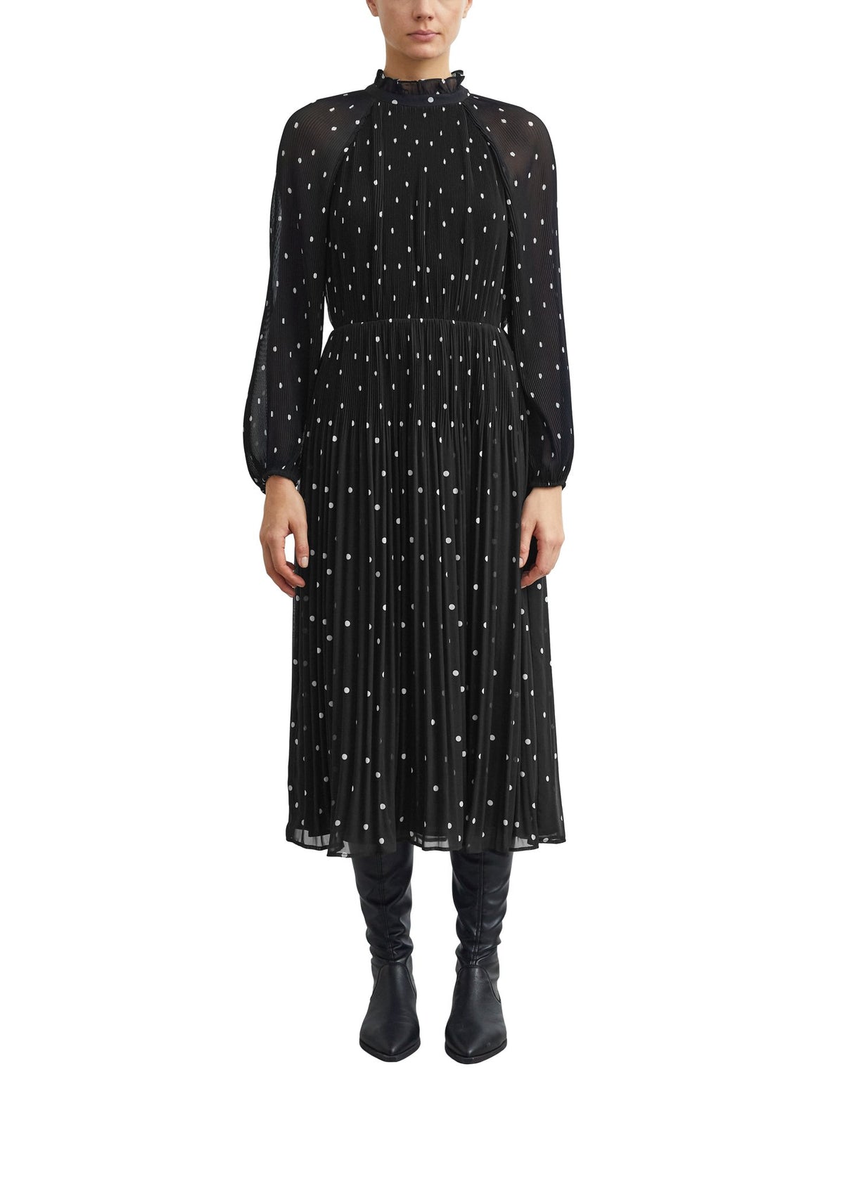 Midikleid mit Punkten