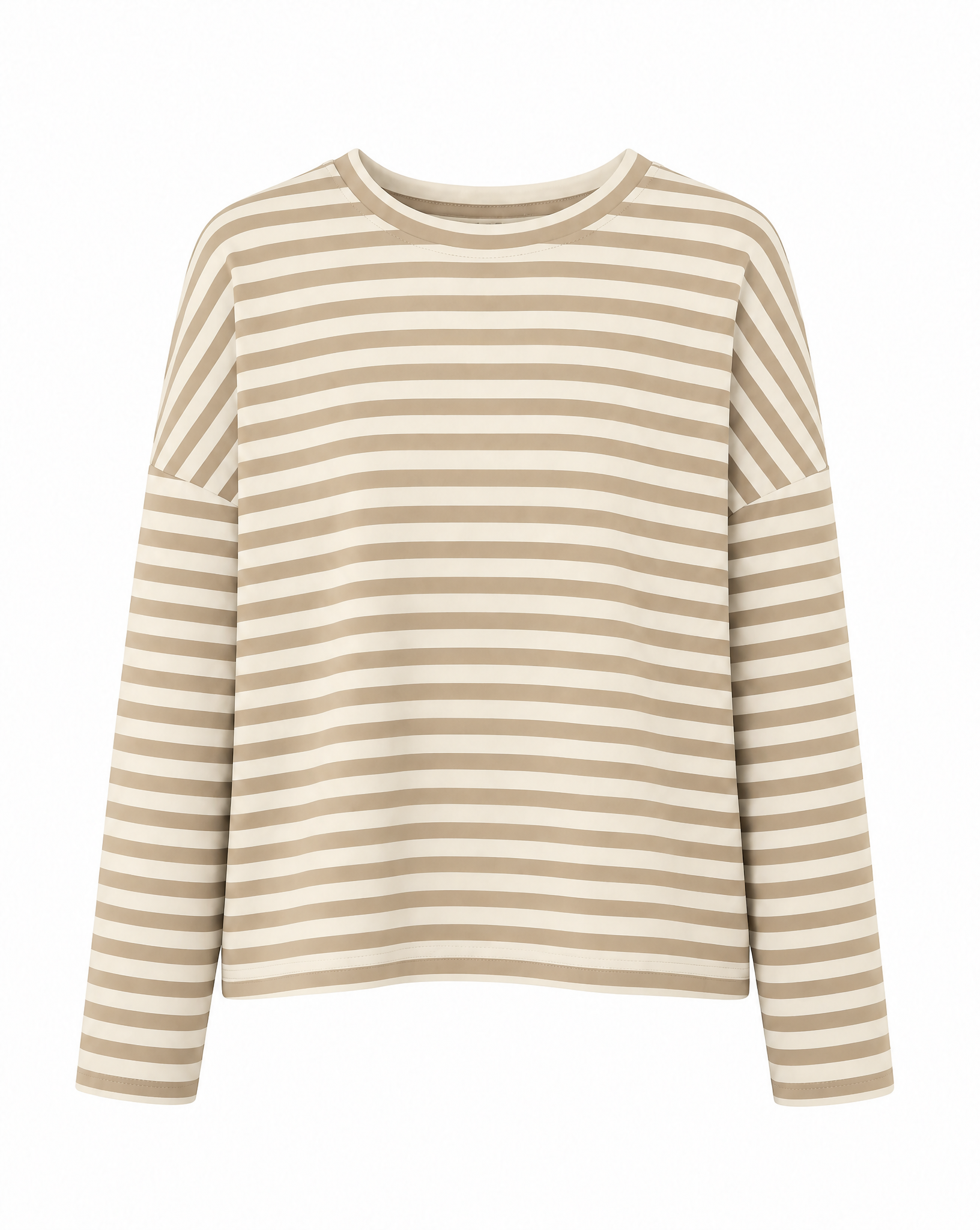 verkürztes Sweatshirt mit Streifen