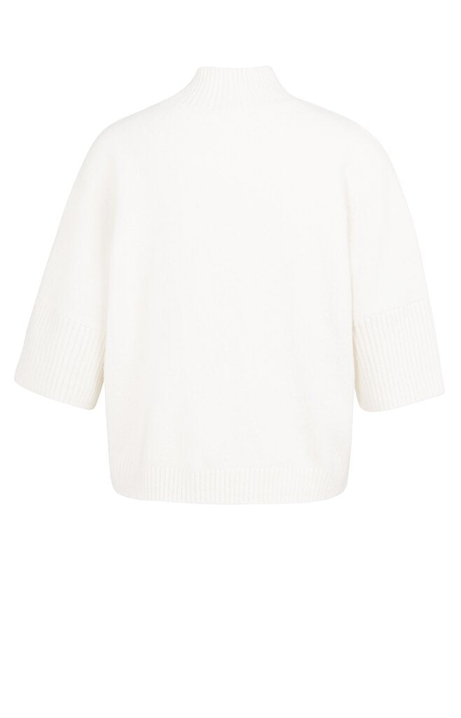 Yaya Strickpullover Snowfall White Melange