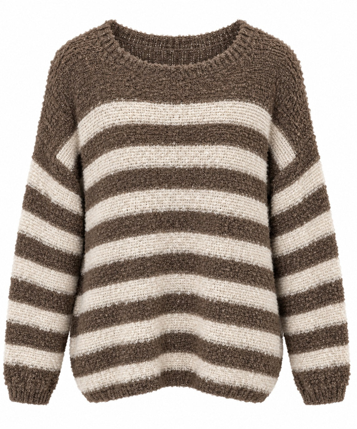 Strickpullover mit Streifen