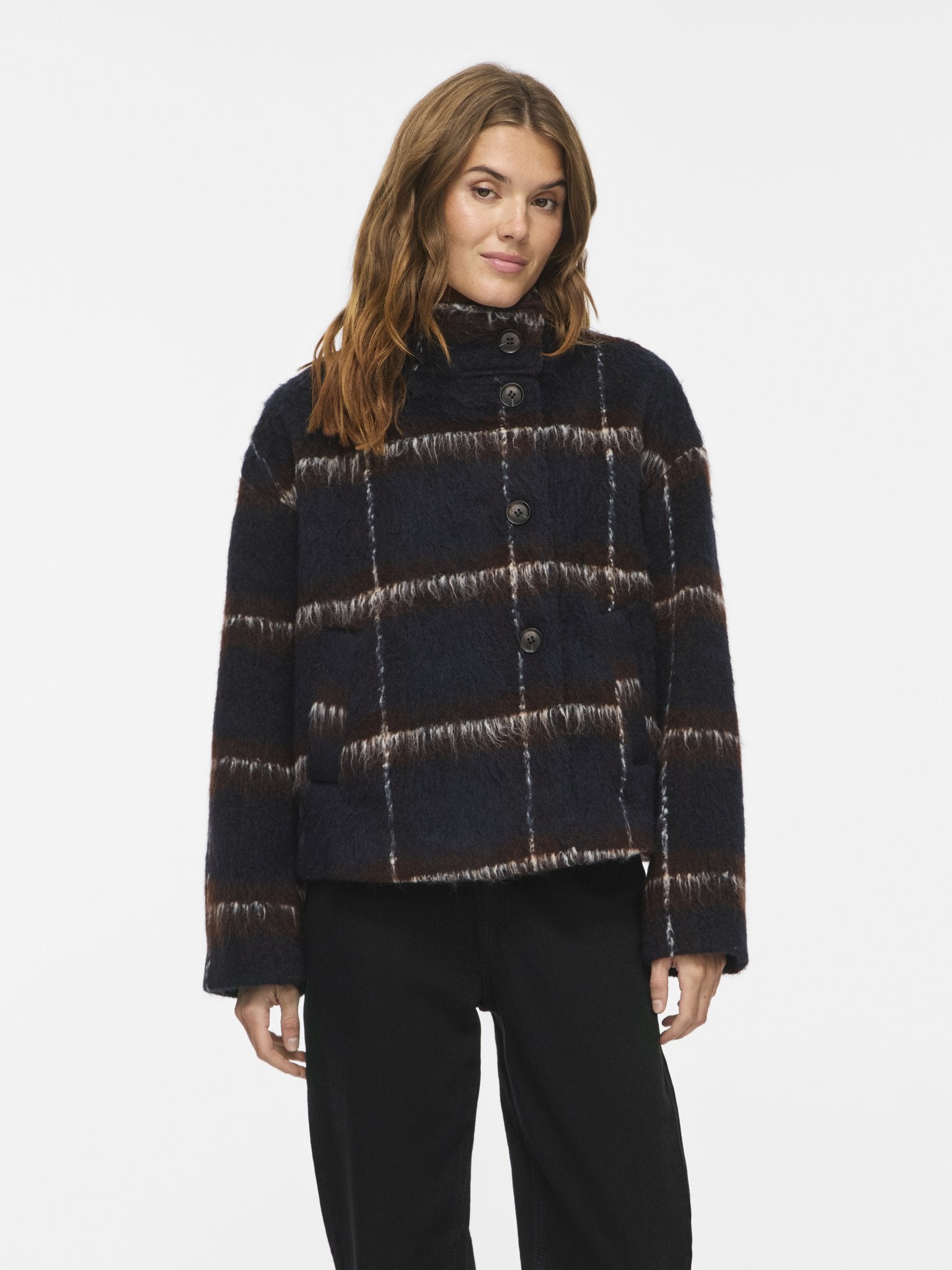 Jacke mit Karo-Muster