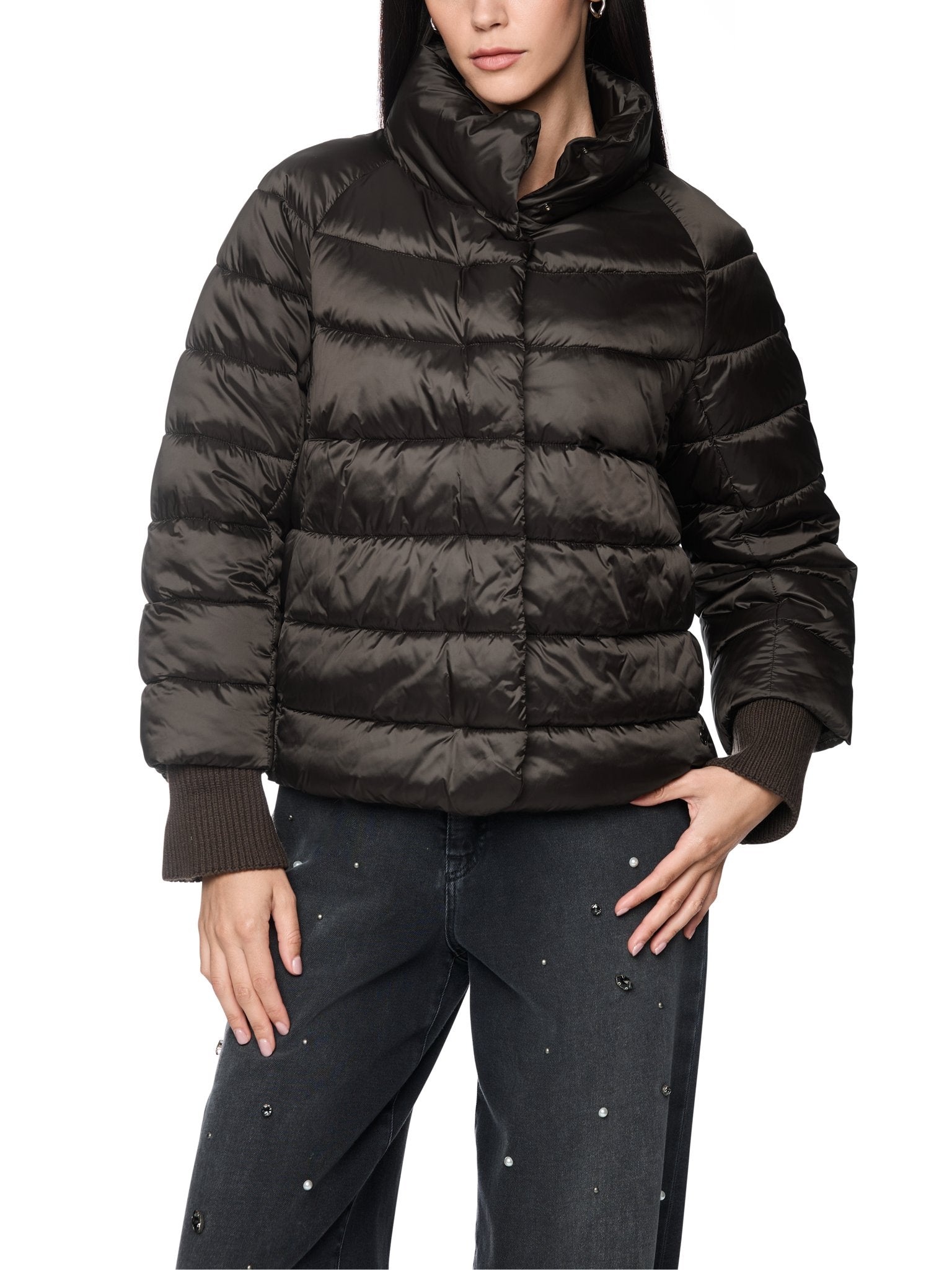 Steppjacke mit Stehkragen