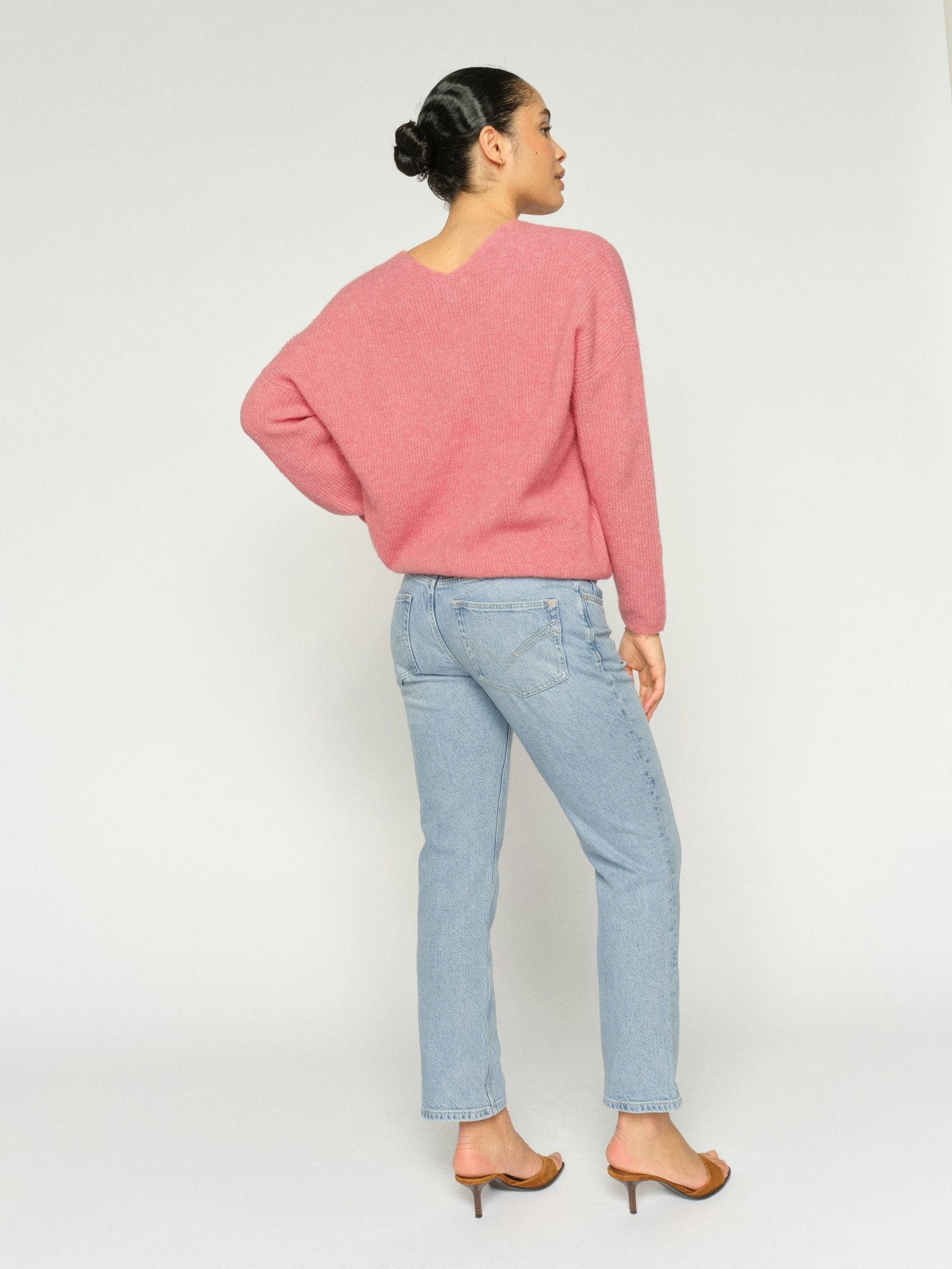Mos Mosh Flared Leg Light Blue