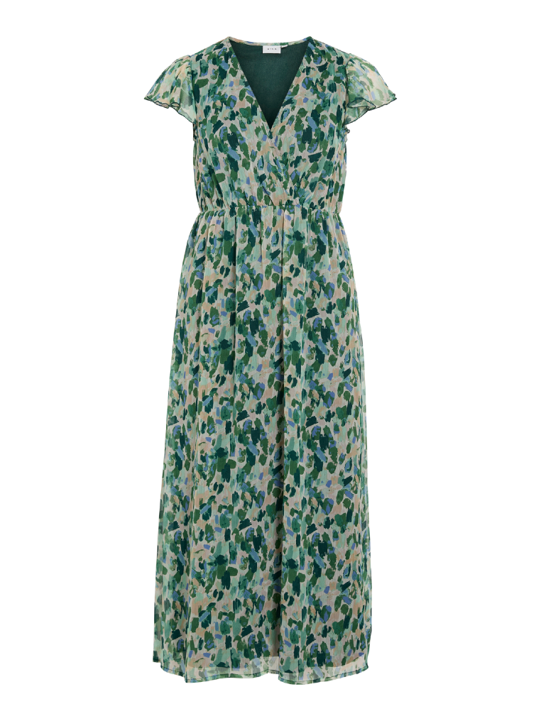 VILA Kleider Smoke Green/Graphic