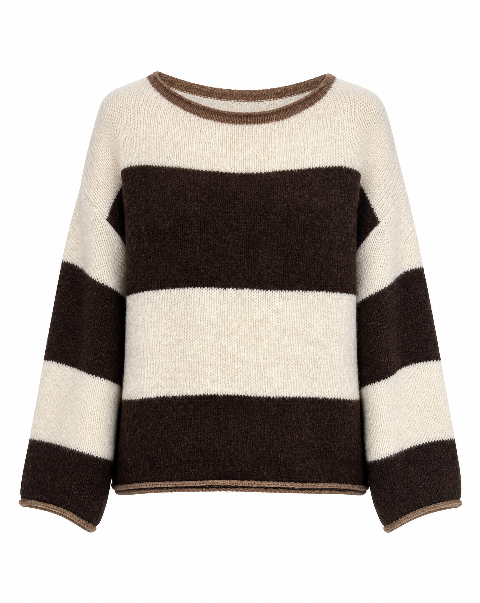 Strickpullover mit Streifen