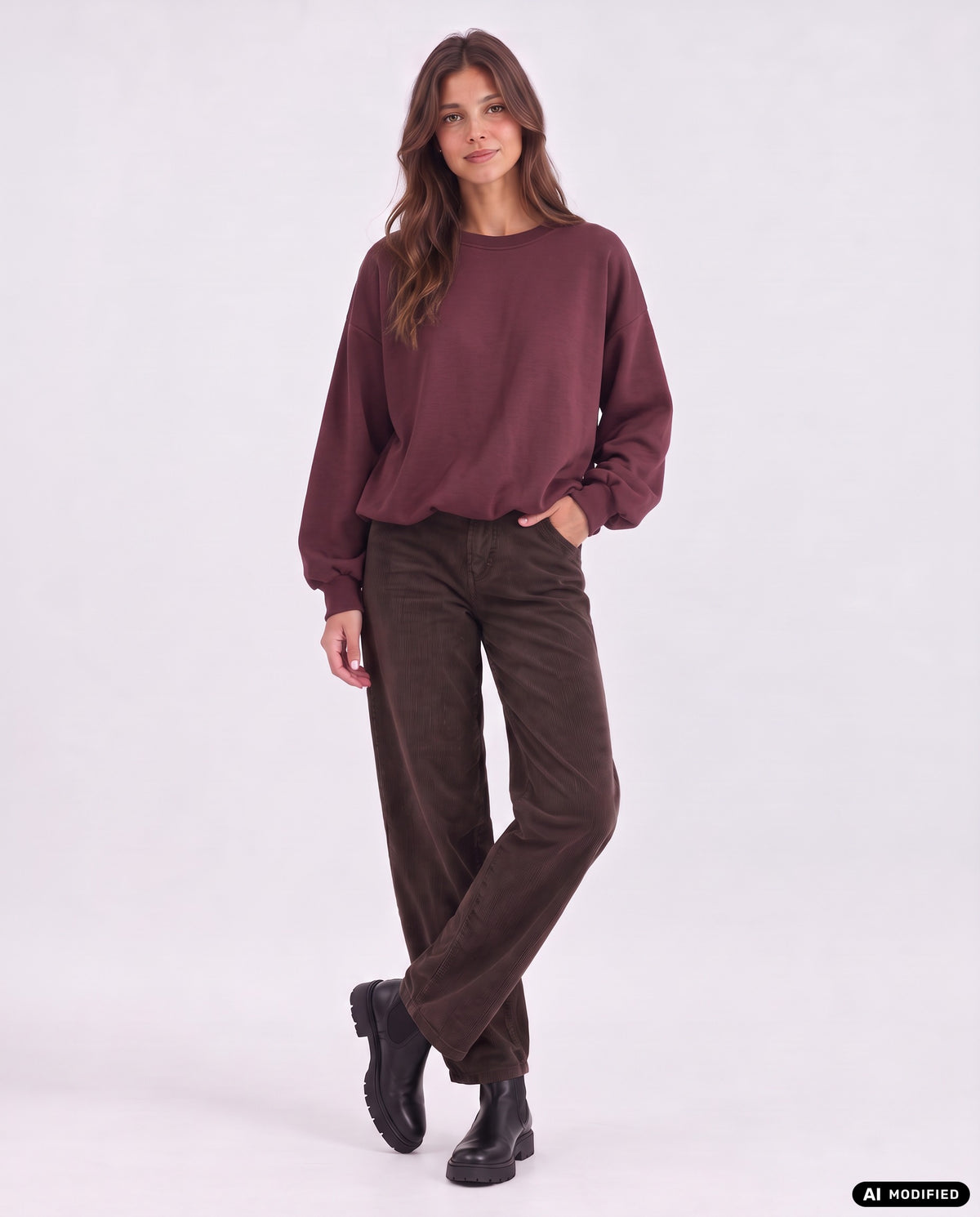Sweatshirt mit Ballon-Saum
