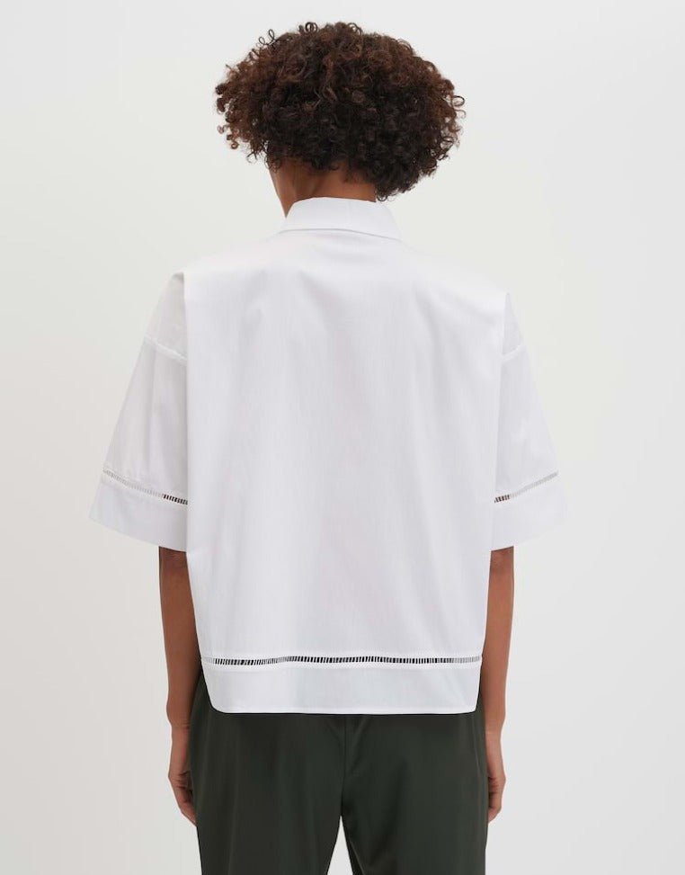 Zemdbluse Zlana mit Spitzeneinsatz