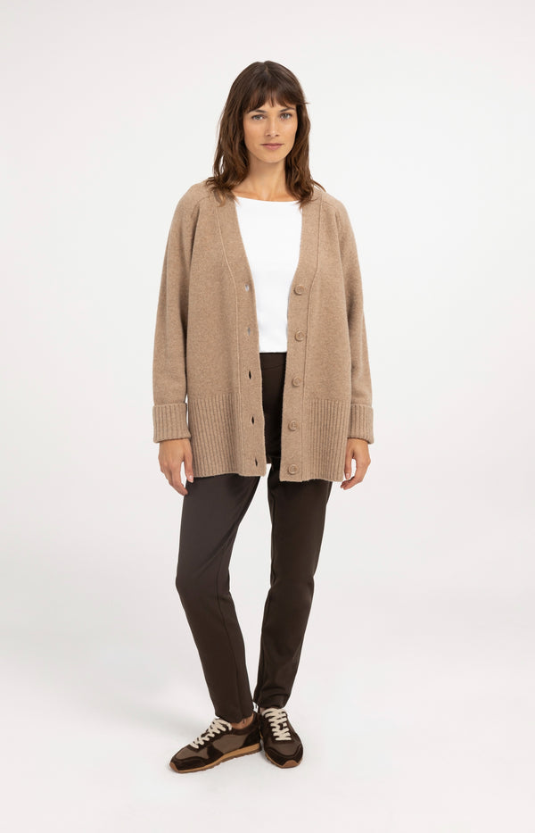 Oversize-Rippstrickcardigan