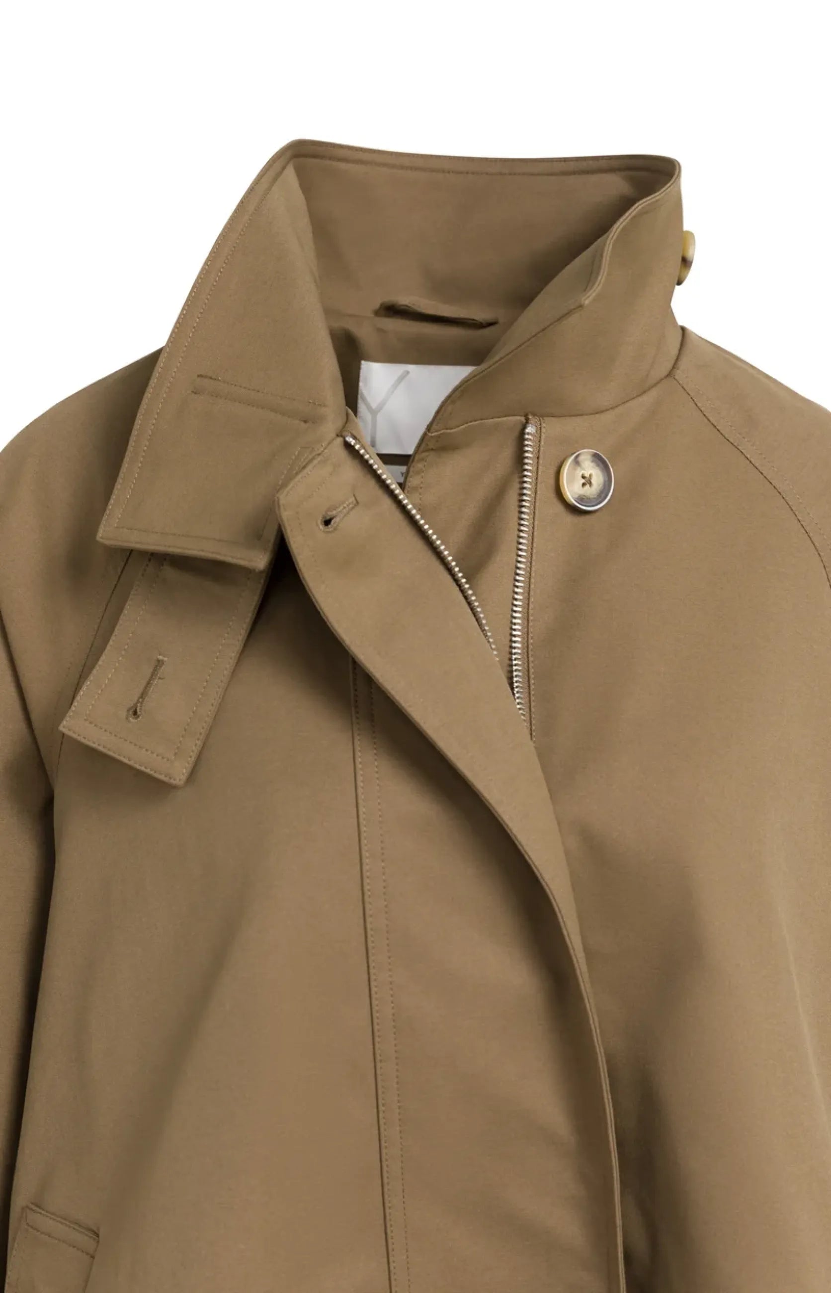 A-Linien-Trenchjacke mit Stehkragen