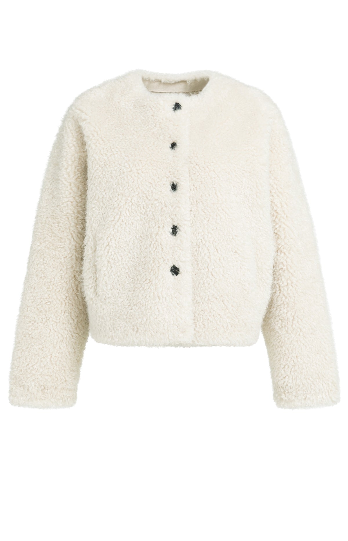 Oversize-Jacke aus Fellimitat