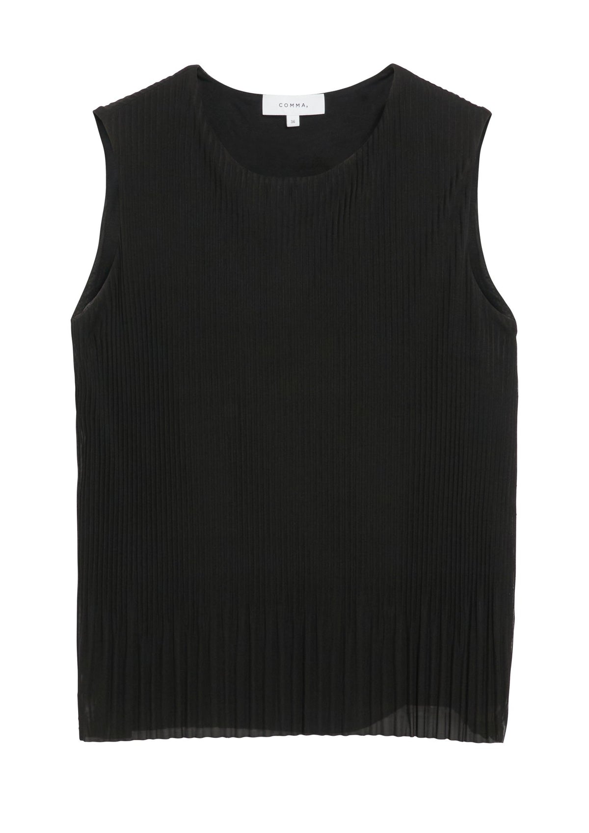 Plissiertes Mesh Top