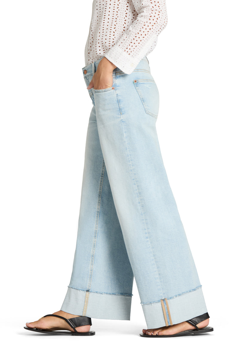 Cambio Wide Leg Cross Superbleached Fring