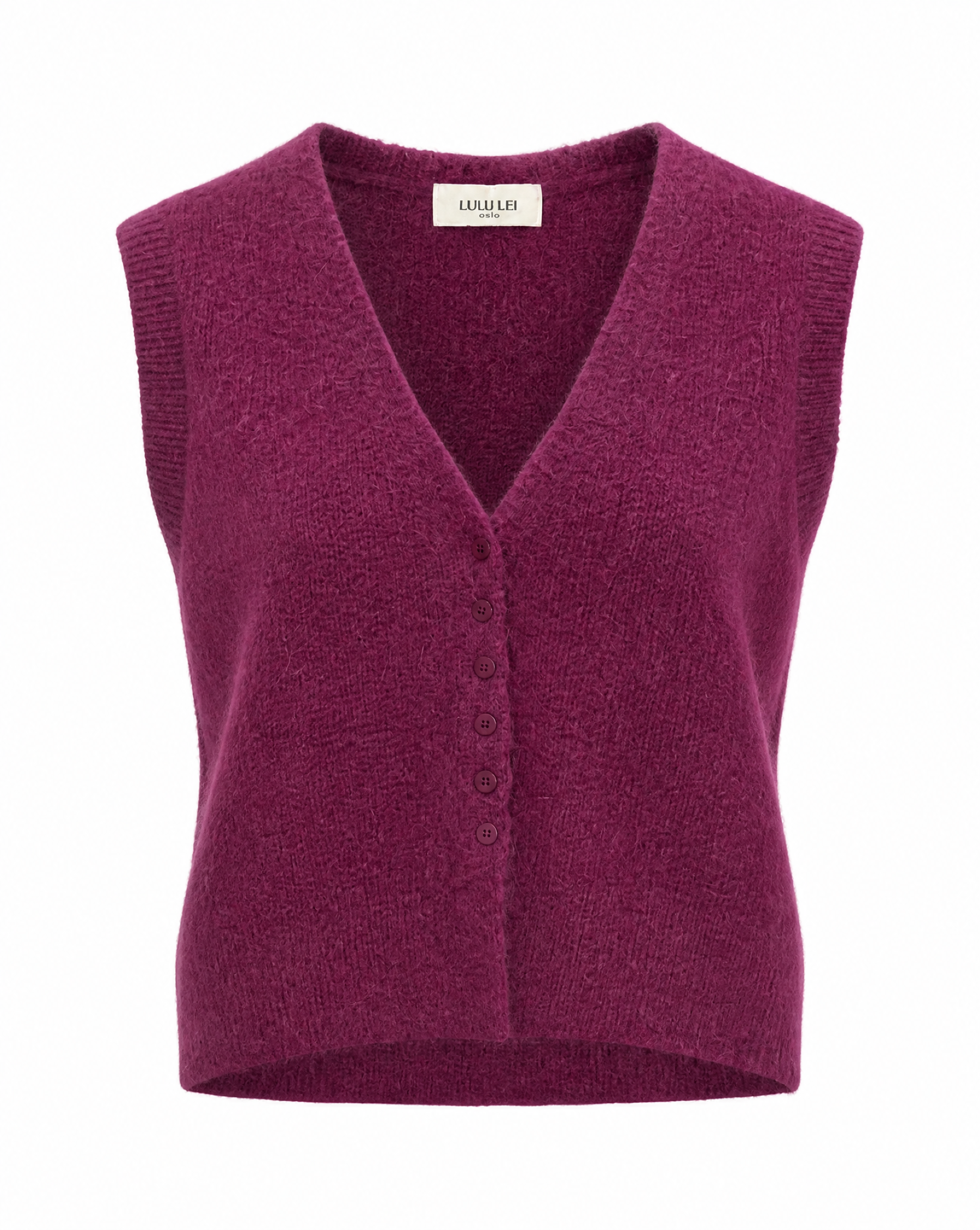 Strickweste mit V-Ausschnitt