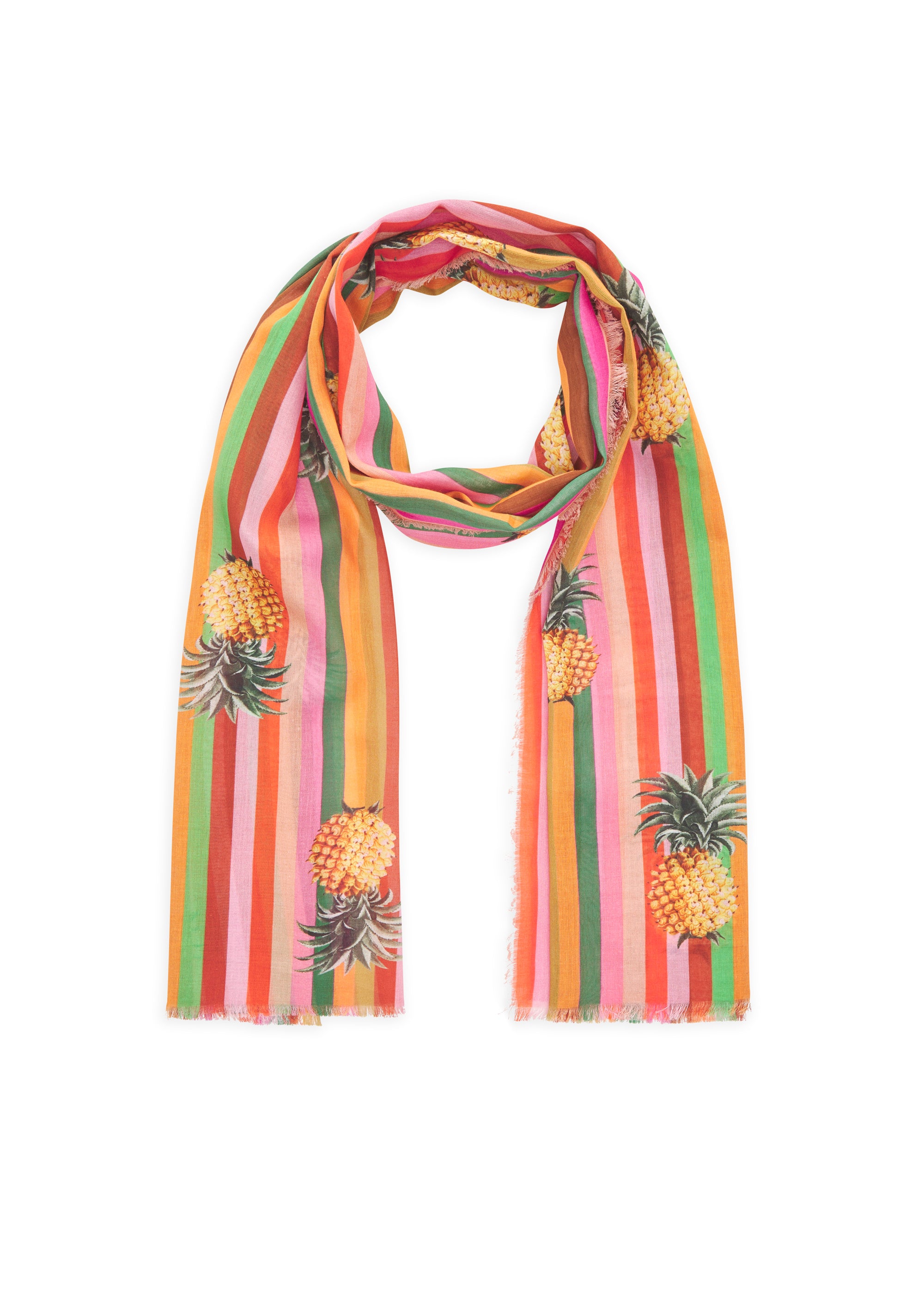 Schal mit Ananas-Motiven