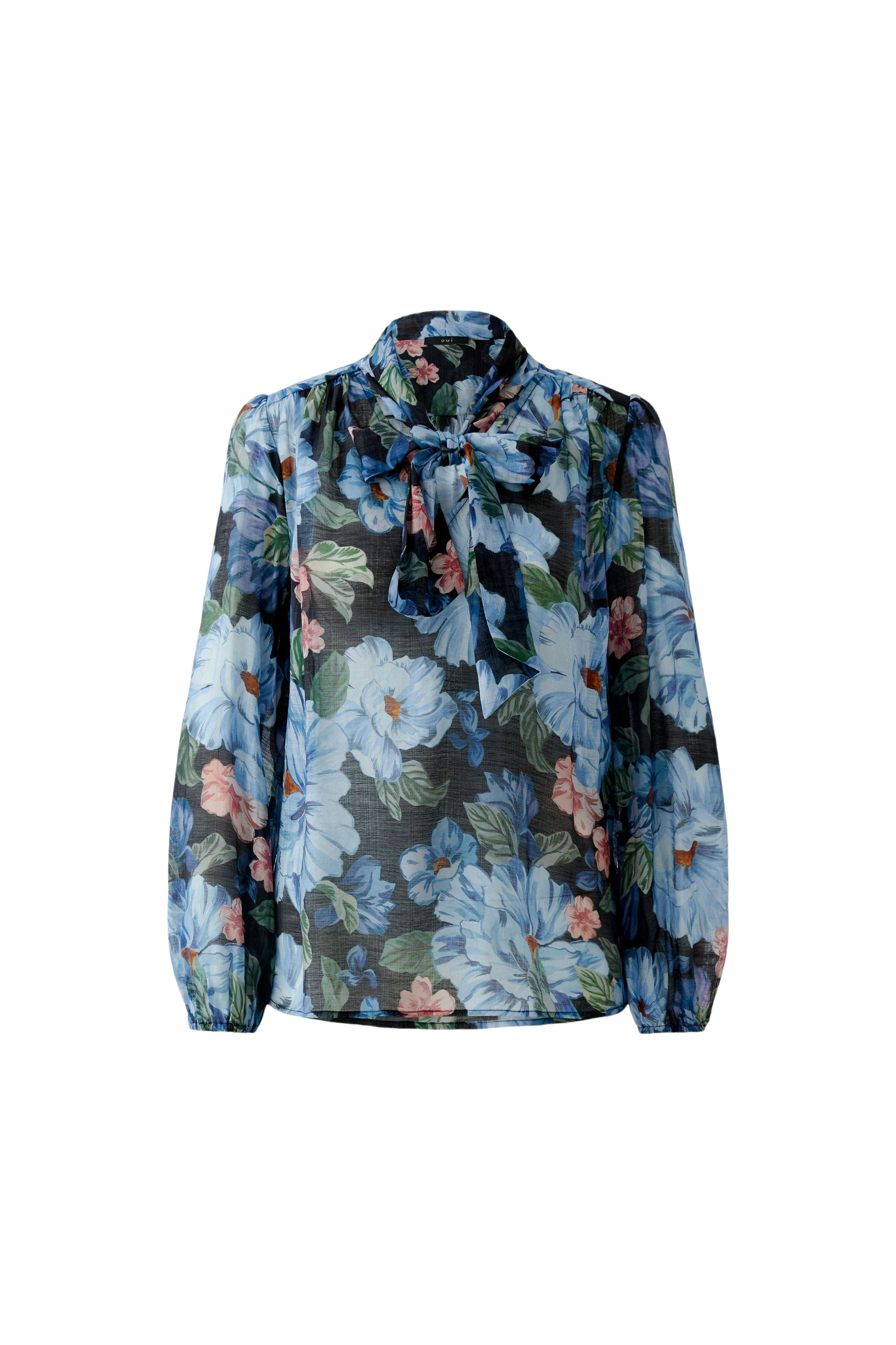 Oui Blusen Dk Blue Blue