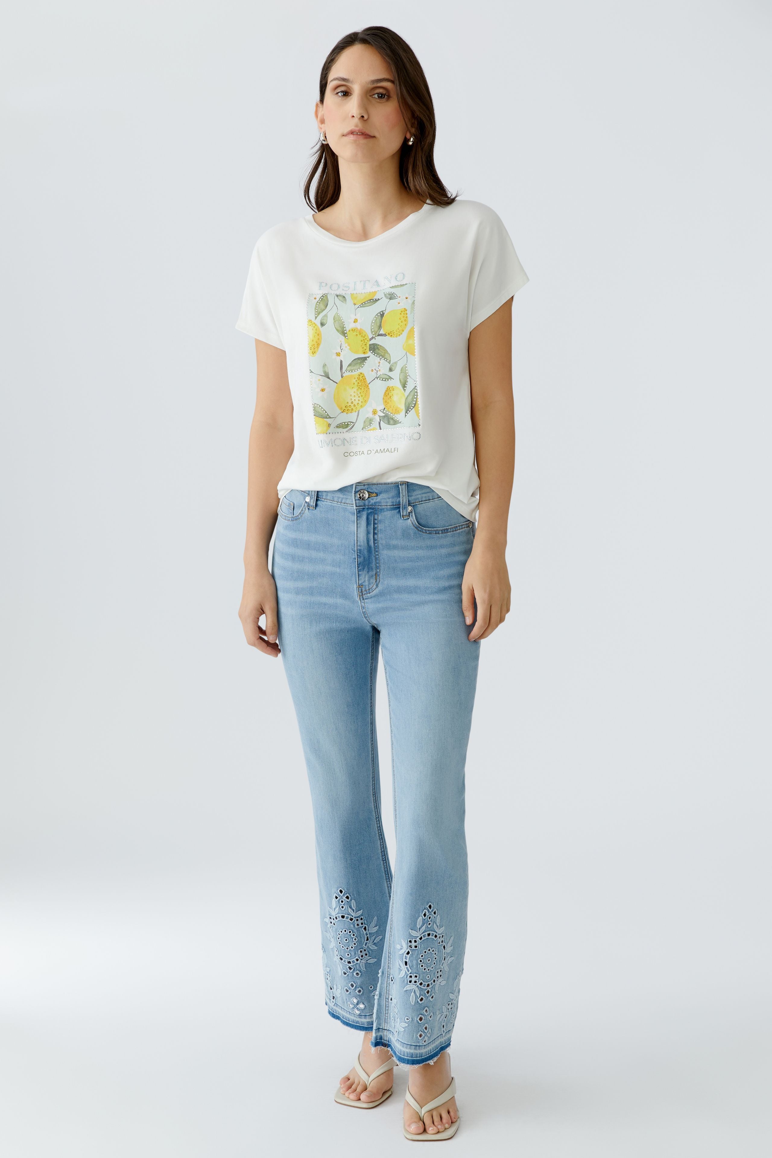 T-Shirt mit Glitzersteinen