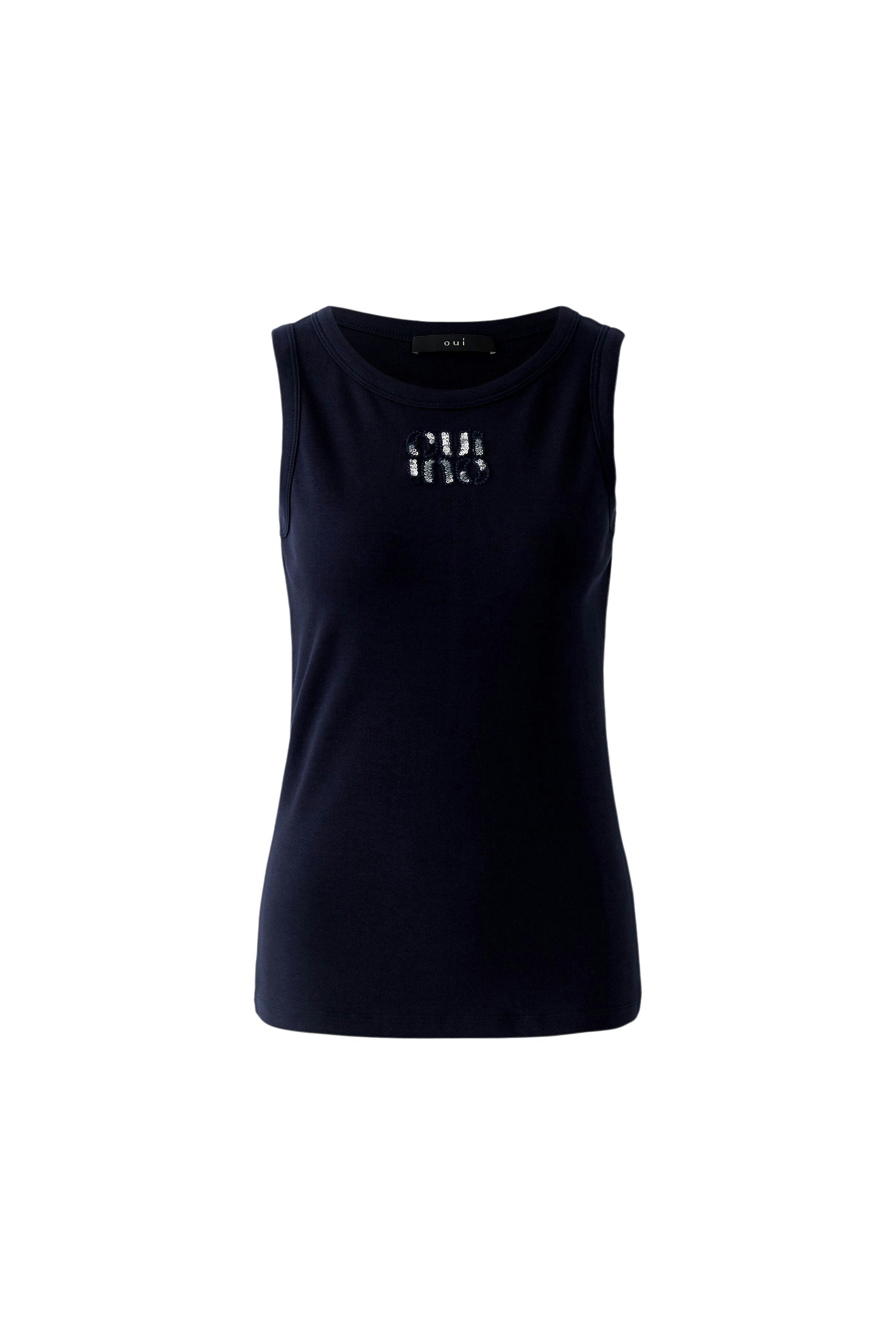 Tanktop mit Logo-Applikation