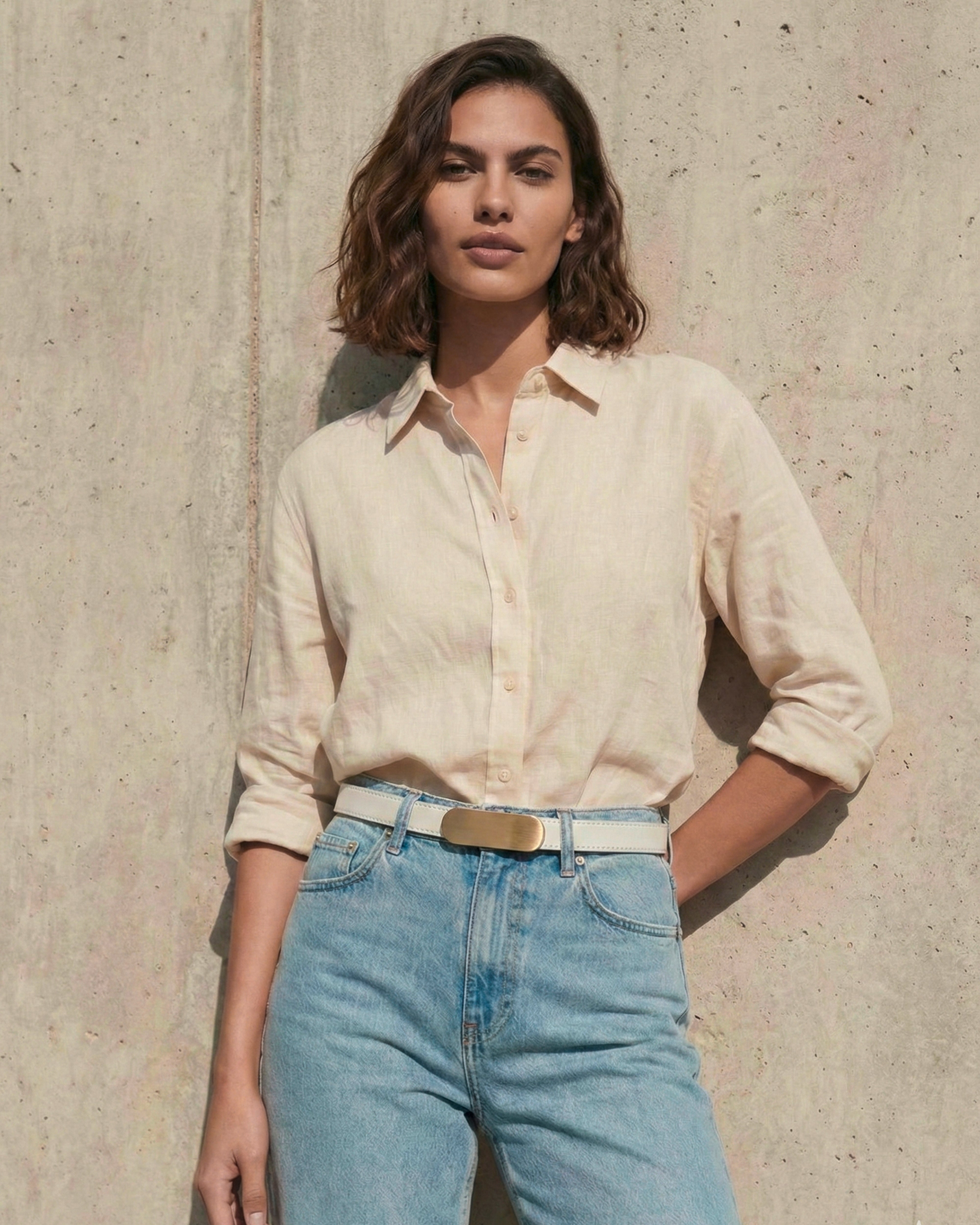 Ledergürtel mit Metallschnalle