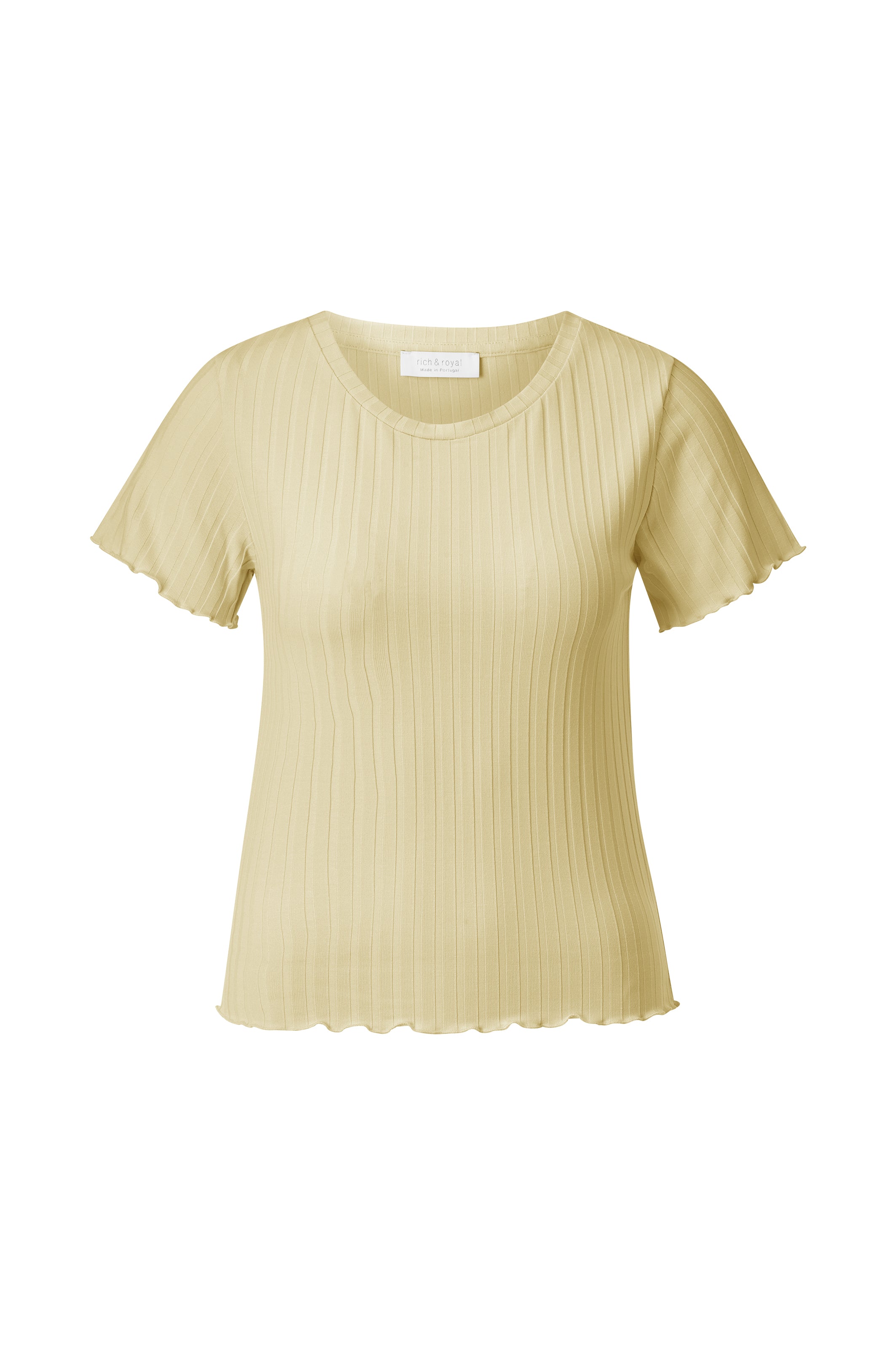 Rippshirt mit Schmetterlingsärmeln