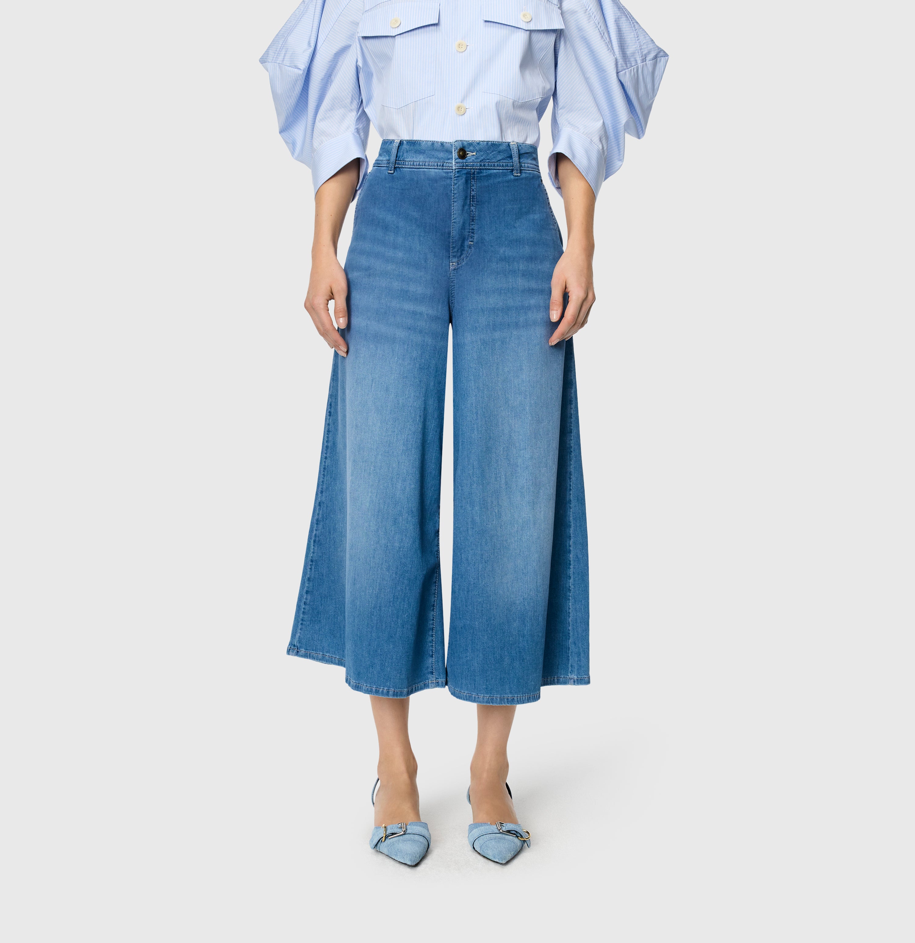 MAC Wide Leg Authentic Used Blue