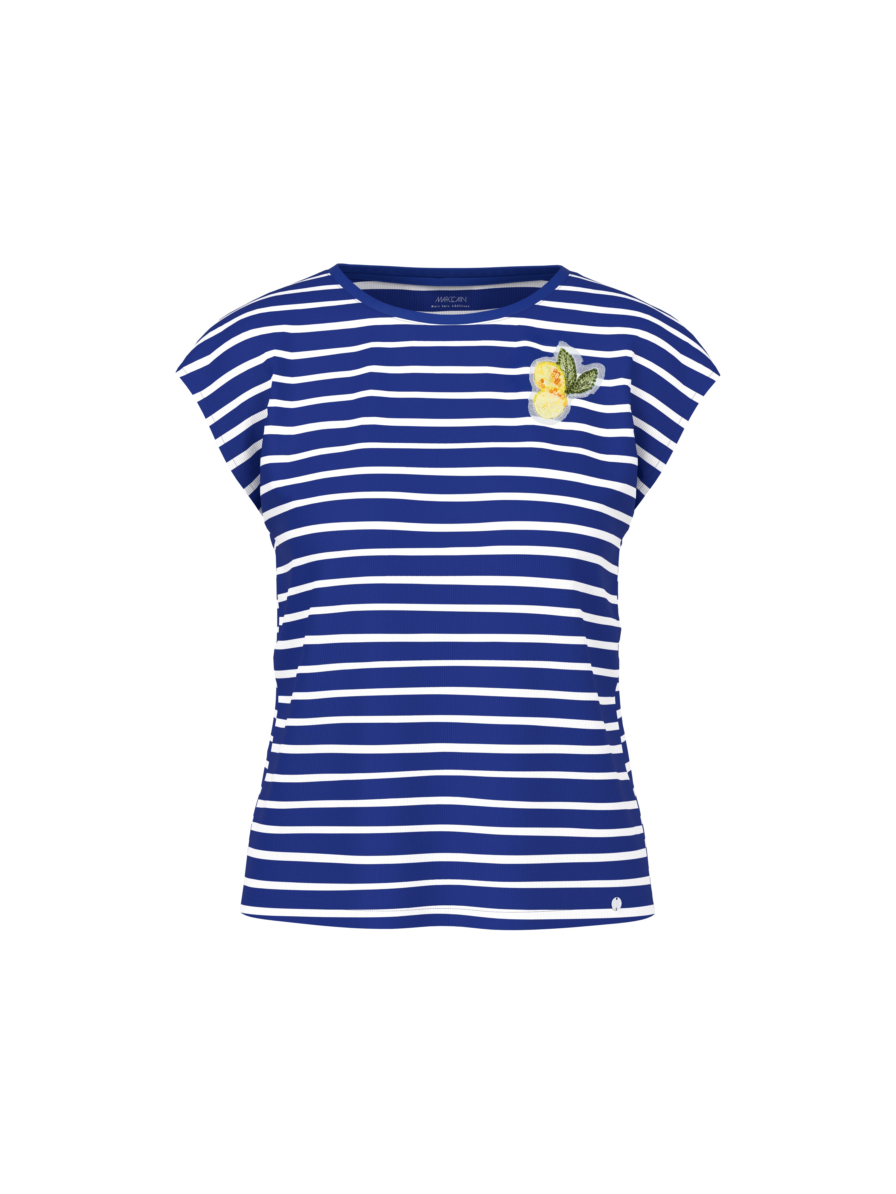 Ringelshirt mit Zitronen-Applikation