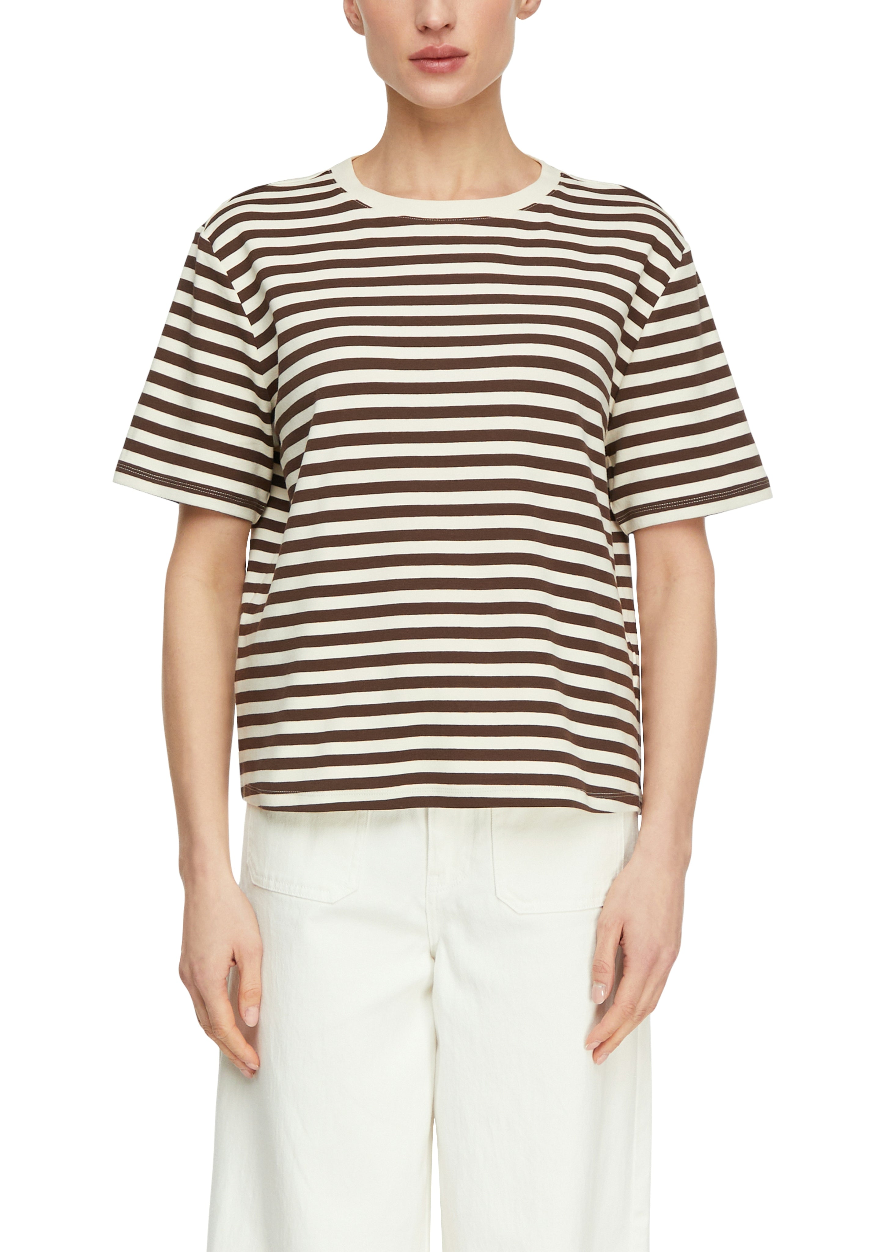 Comma T-Shirts Brown