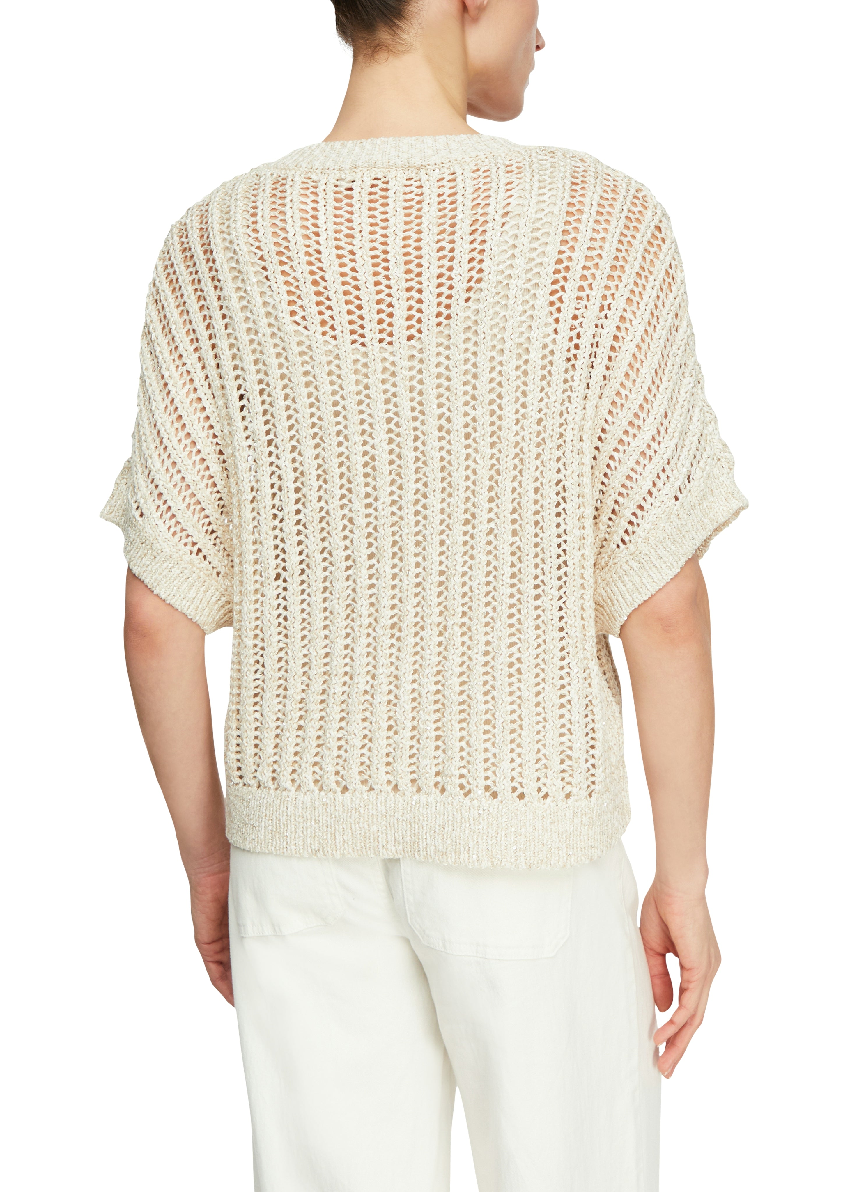 Comma Strickpullover Grey/Black