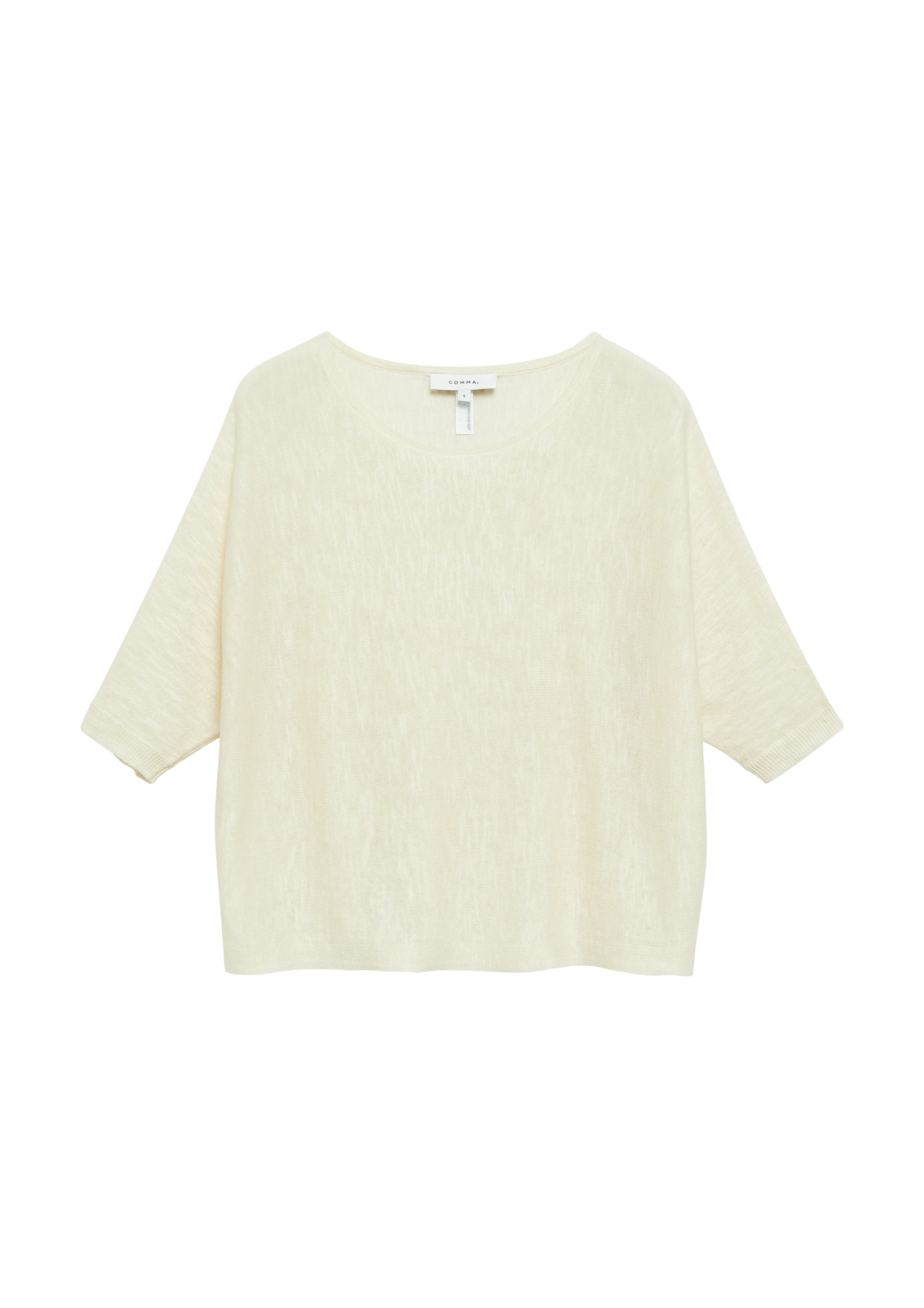 Comma Strickpullover White
