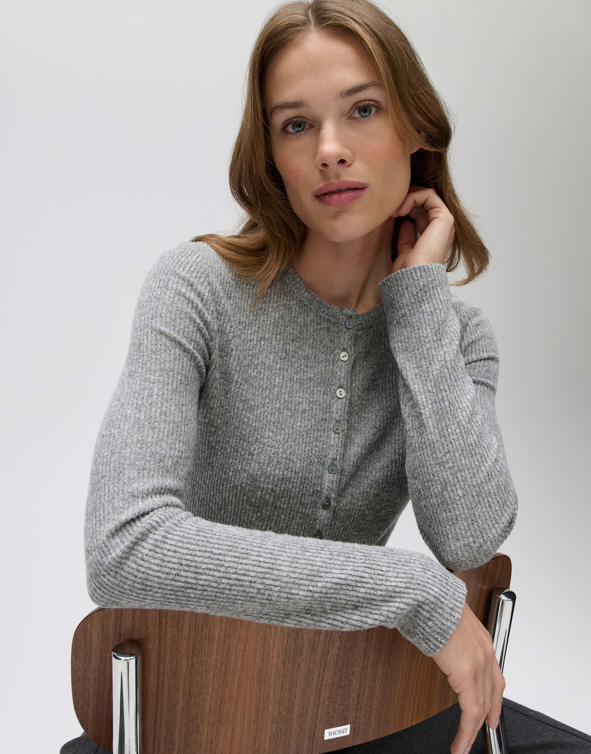 Rippstrickjacke Saltus