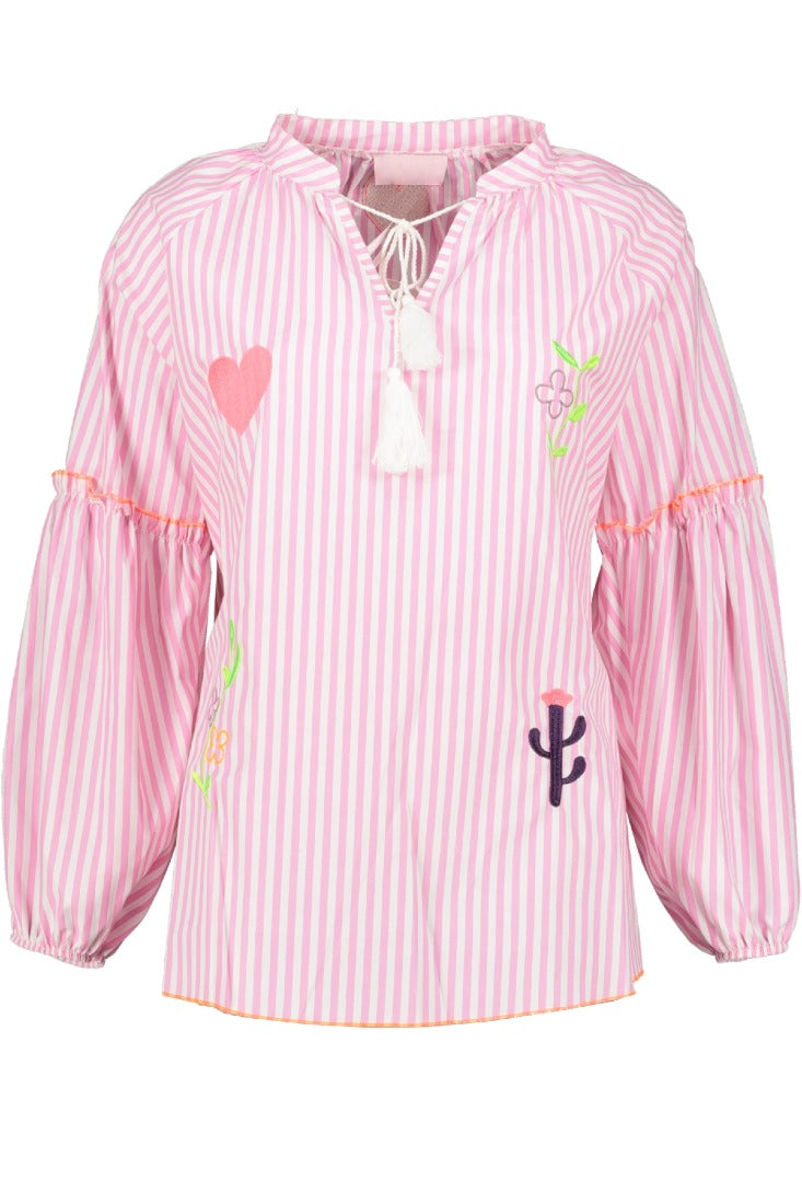 Goose Flash Blusen Weiß/Rosa