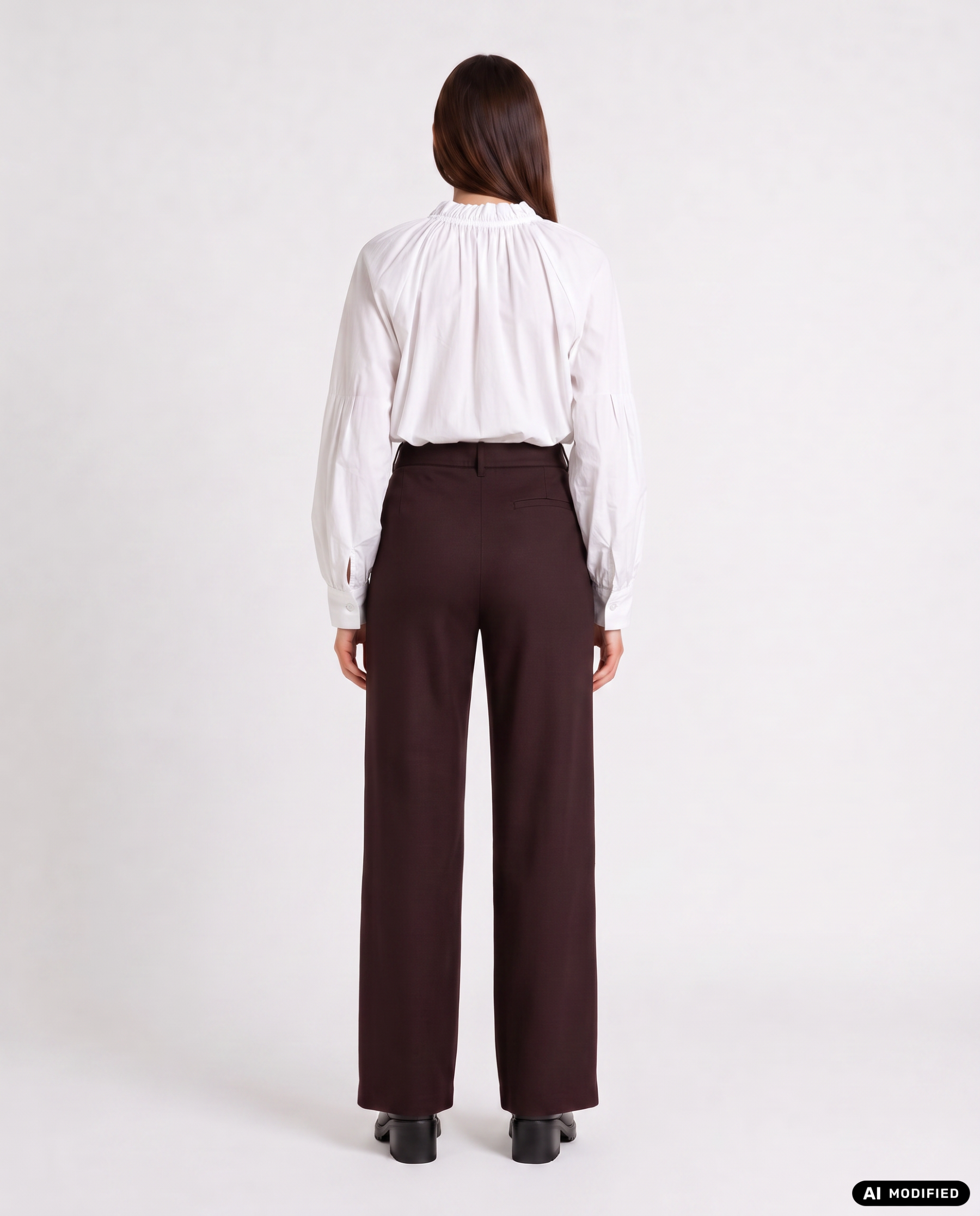 Bluse mit Rüschenkragen