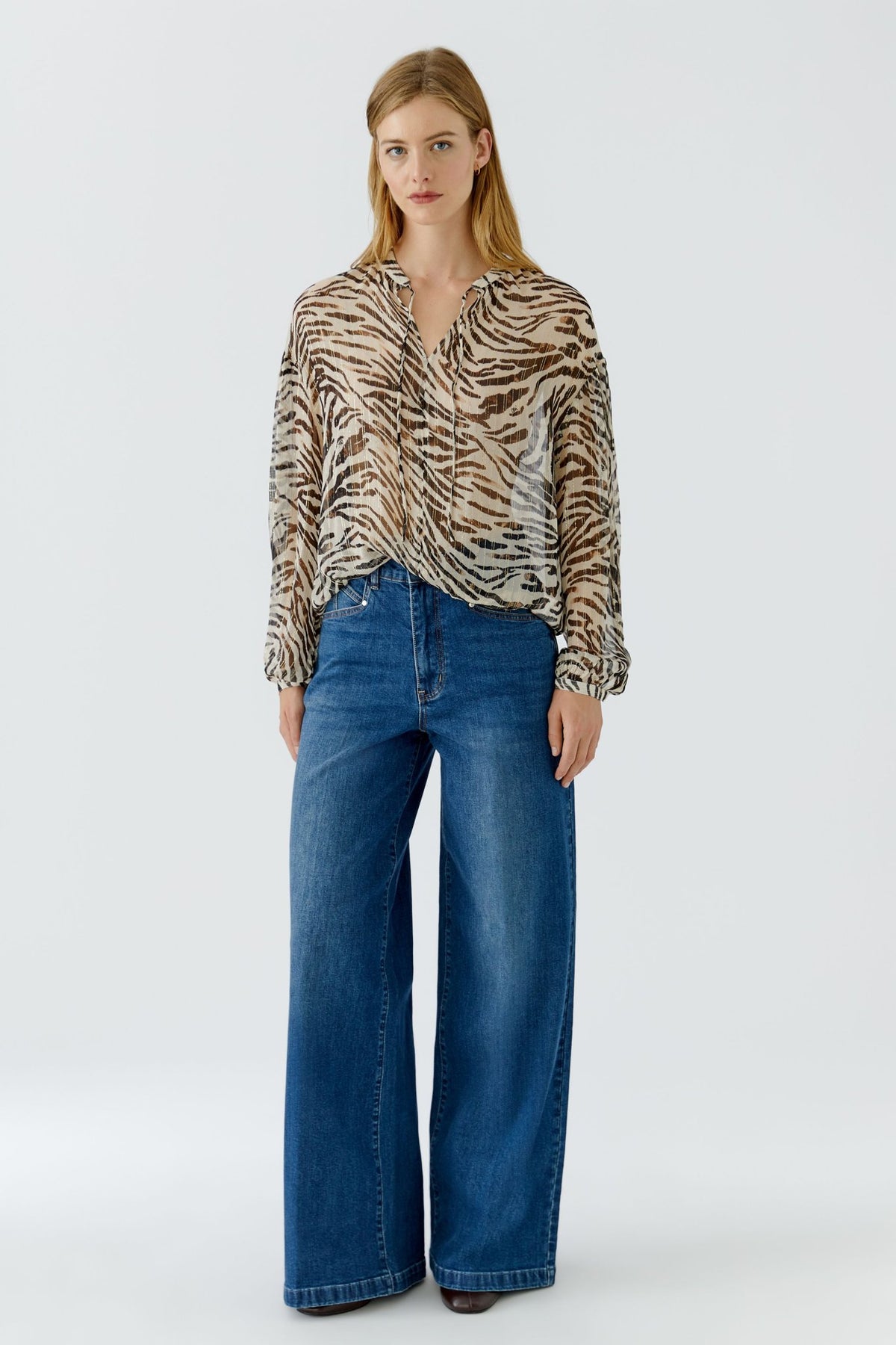 Bluse mit Allover-Print