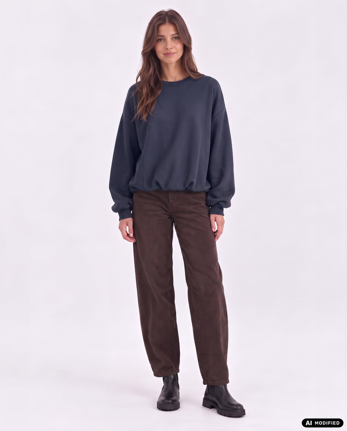 Sweatshirt mit Ballon-Saum