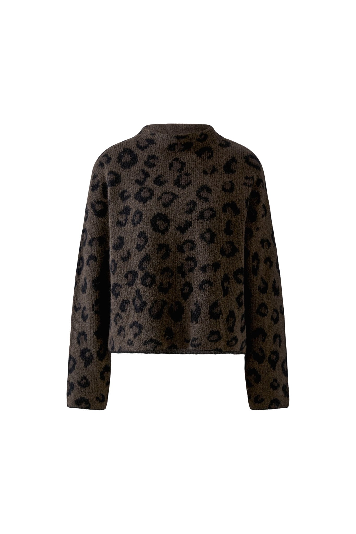 Strickpullover mit Leopardenprint