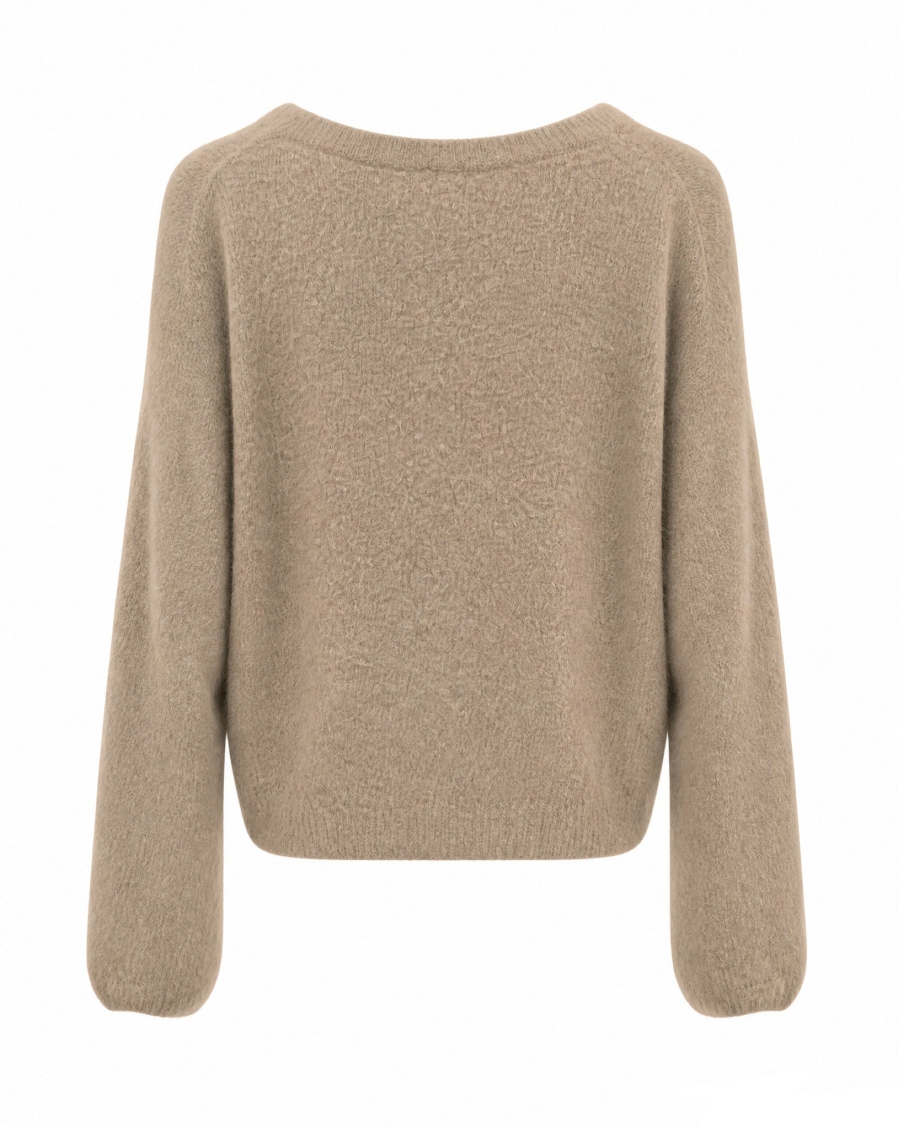 Strickpullover mit Rundhalsausschnitt