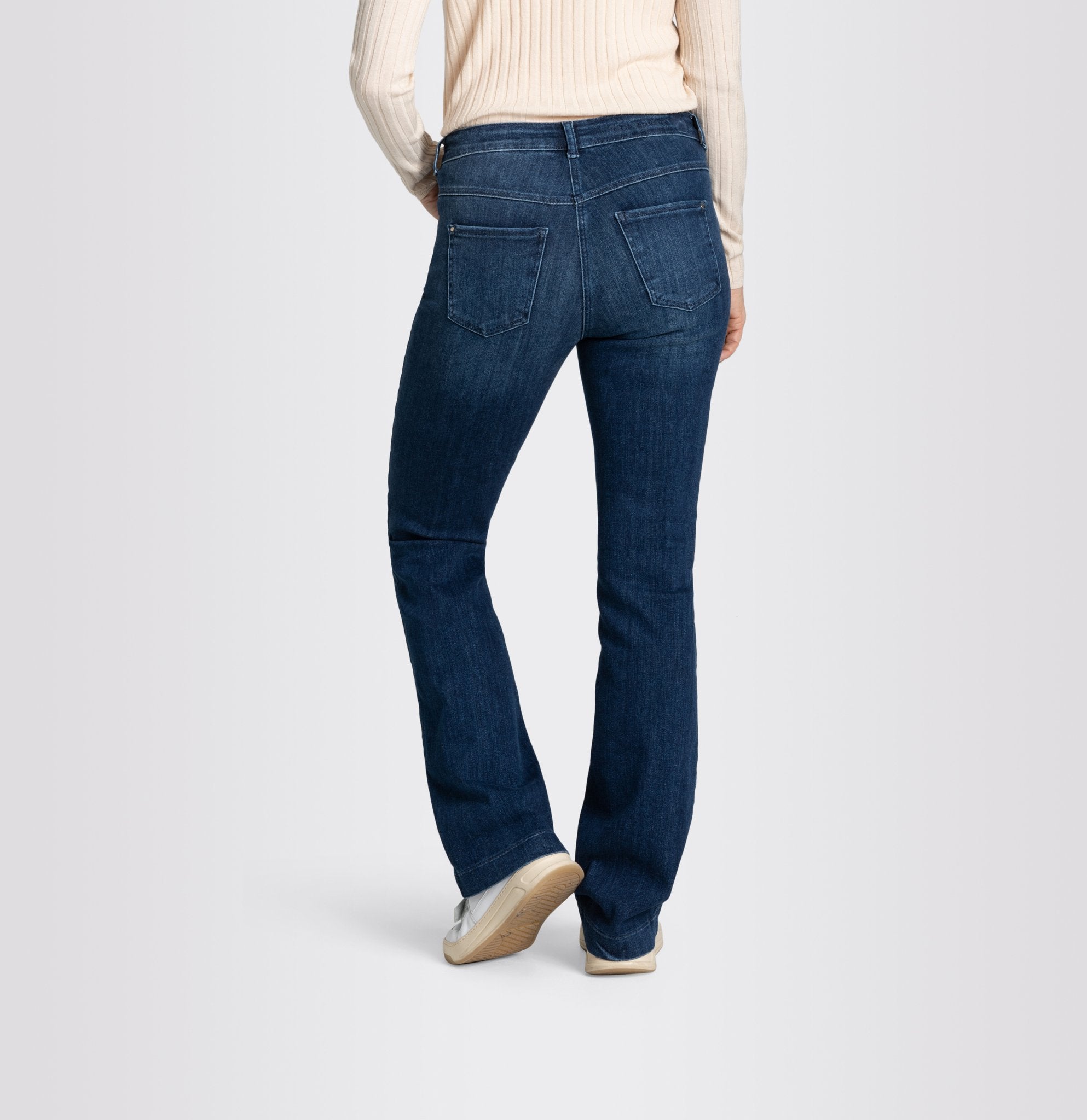 MAC Flared Leg Cobalt Authentic Wash
