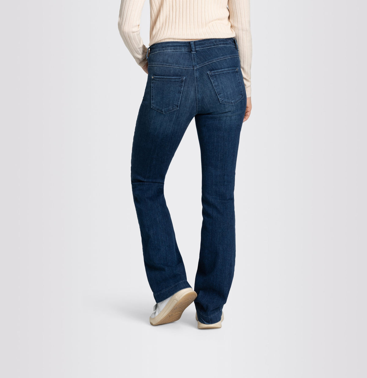 MAC Flared Leg Cobalt Authentic Wash