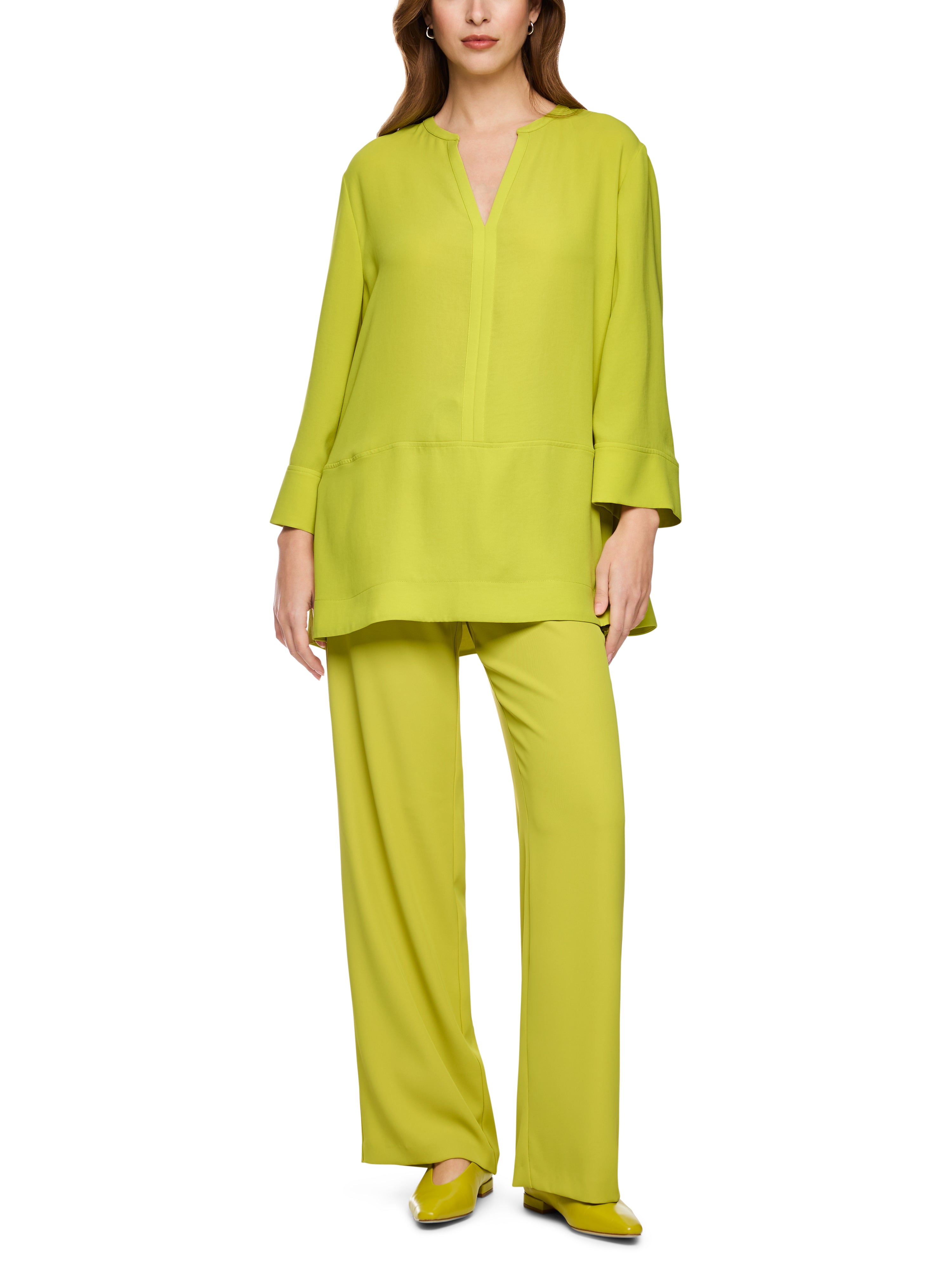 Tunika Bluse mit V-Ausschnitt