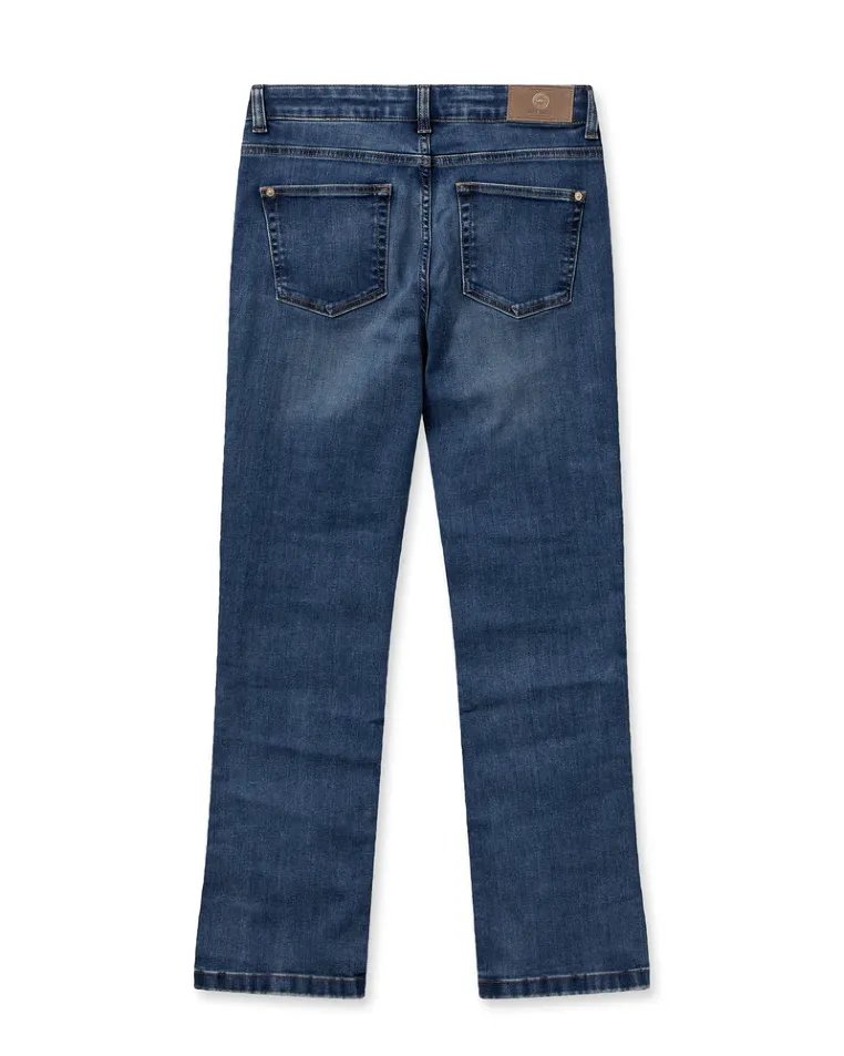 Mos Mosh Flared Leg Blue