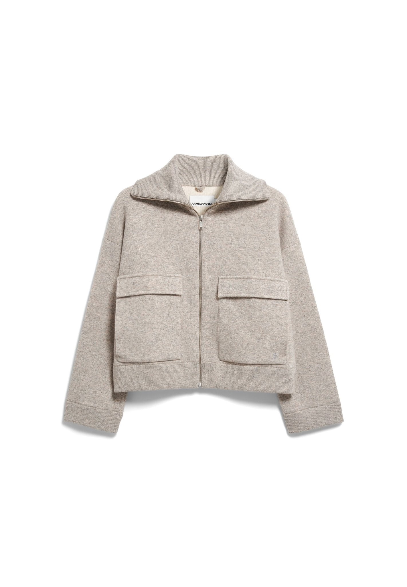 Sweatjacke mit großen Taschen