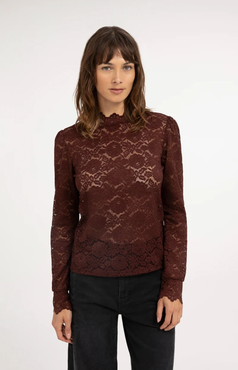 Longsleeve aus Spitze