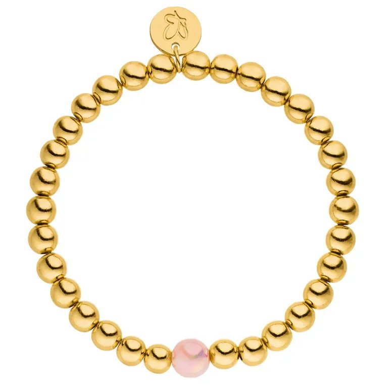 Armband Gold Deluxe 14K Rosado 6mm