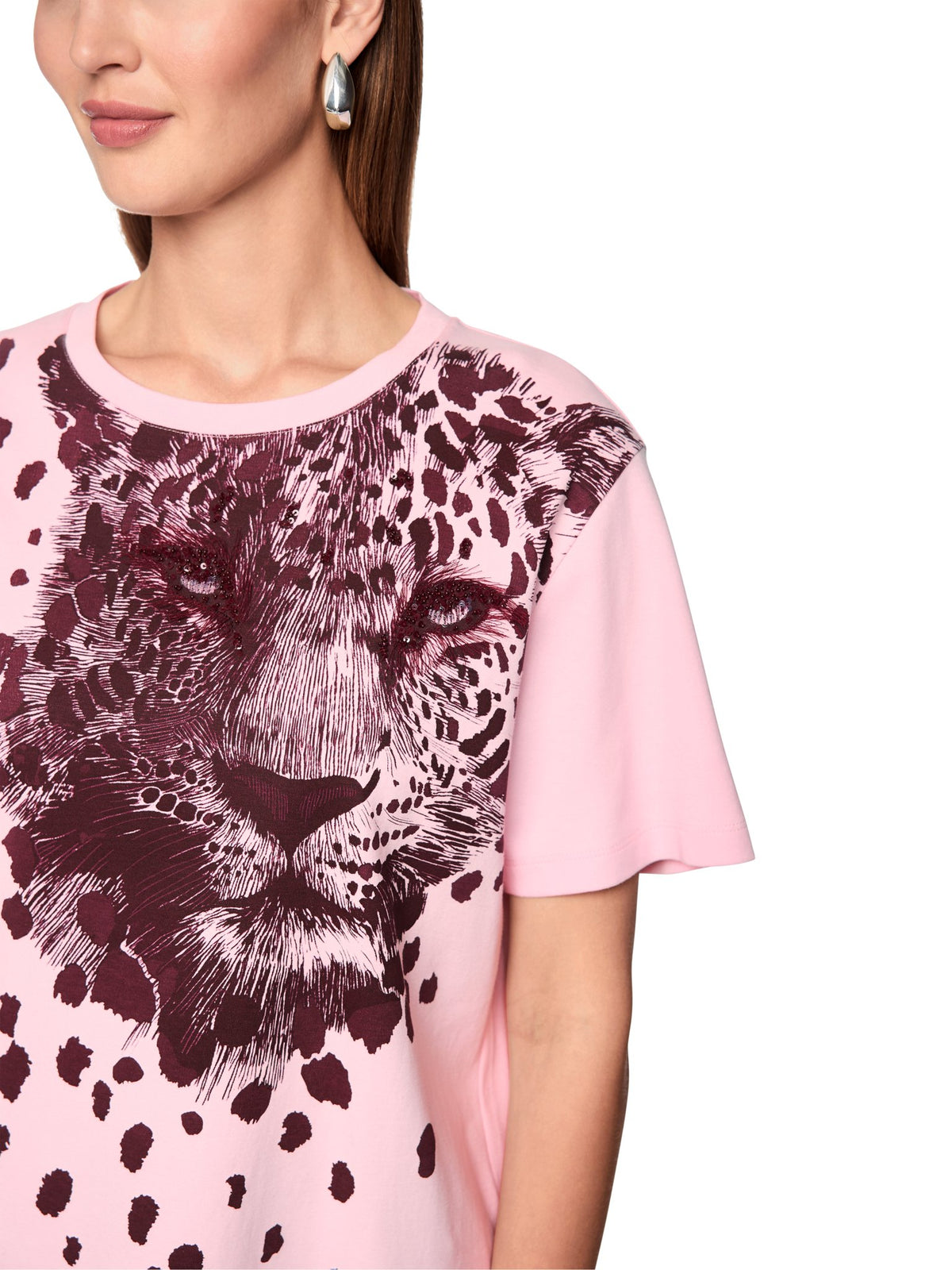 T-Shirt mit Leo-Print