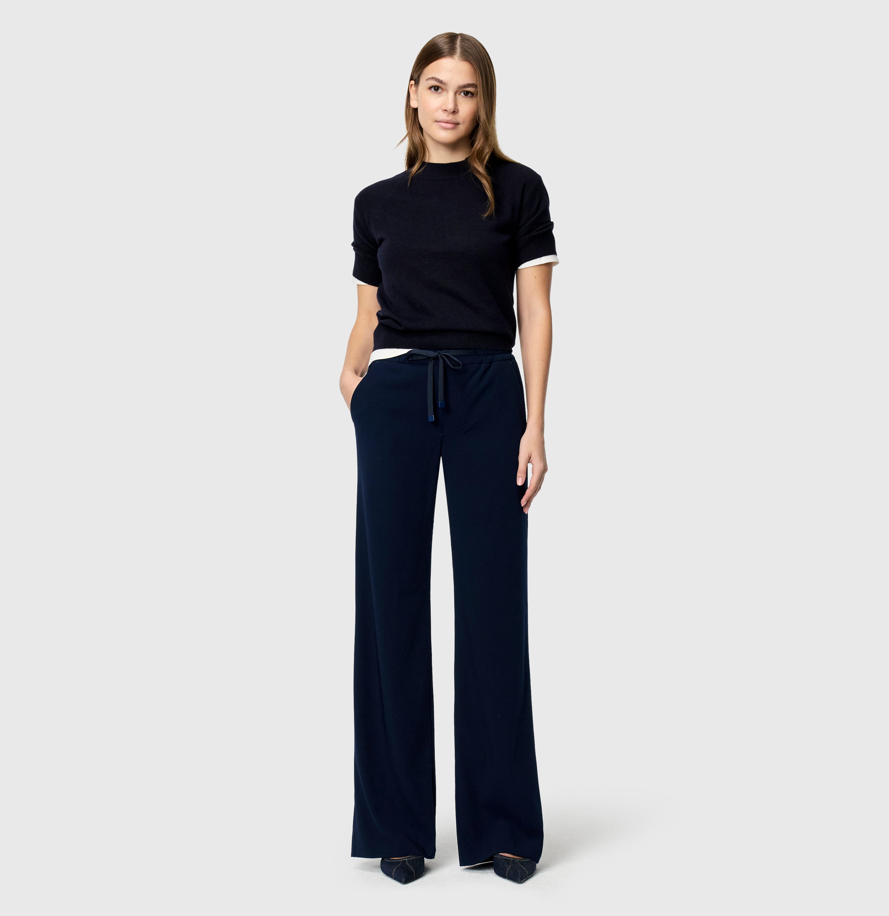 MAC Straight Leg Donkerblauw